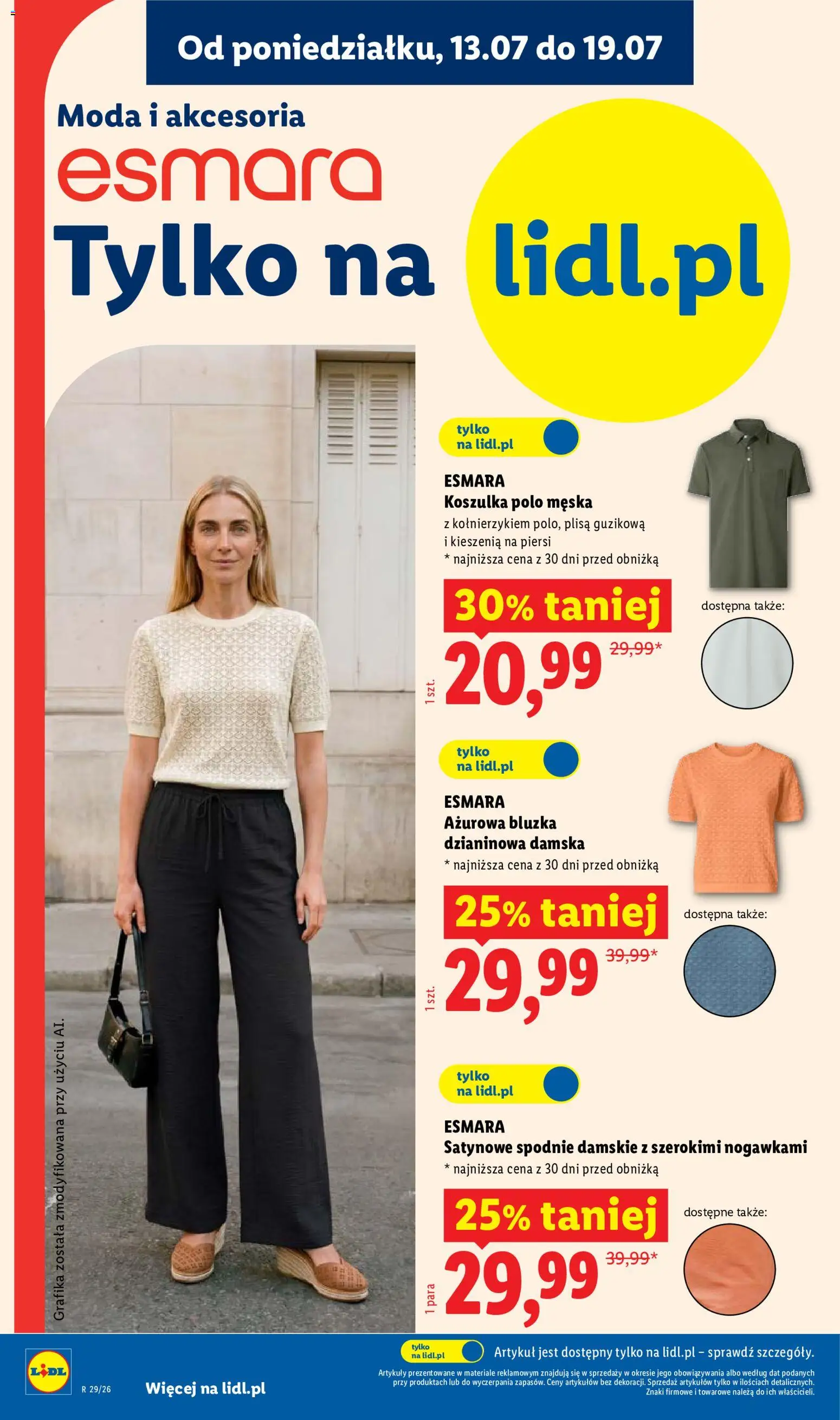 Lidl Katalog od 13.07.2026 | Strona: 22 | Produkty: Bluzka, Spodnie, Piersi