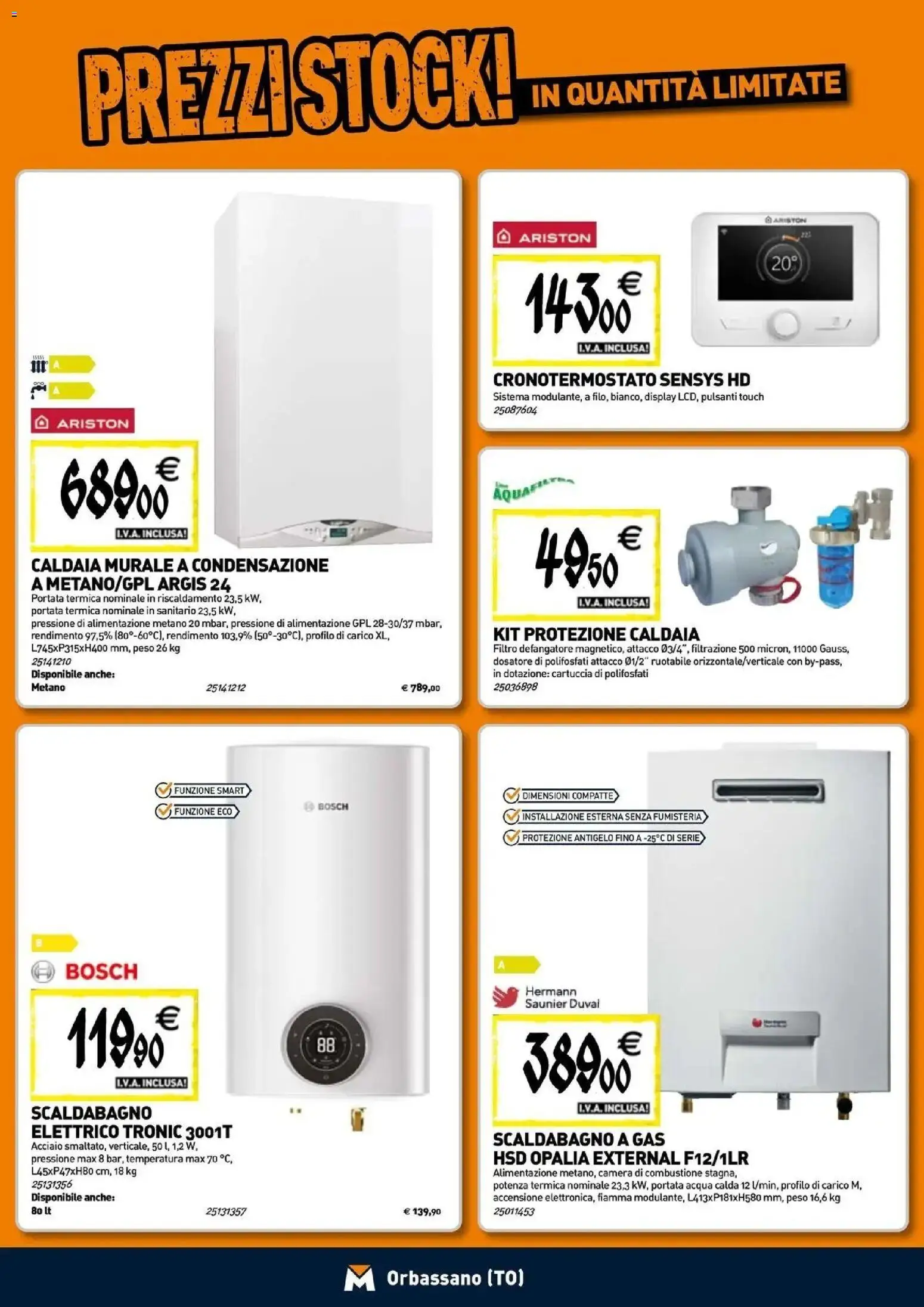 Nuovo TECNOMAT catalogo Orbassano dal 24/09/2026 > offerte anteprima 🛍️ | Pagina: 7 | Prodotti: Scaldabagno, Caldaia, Acqua