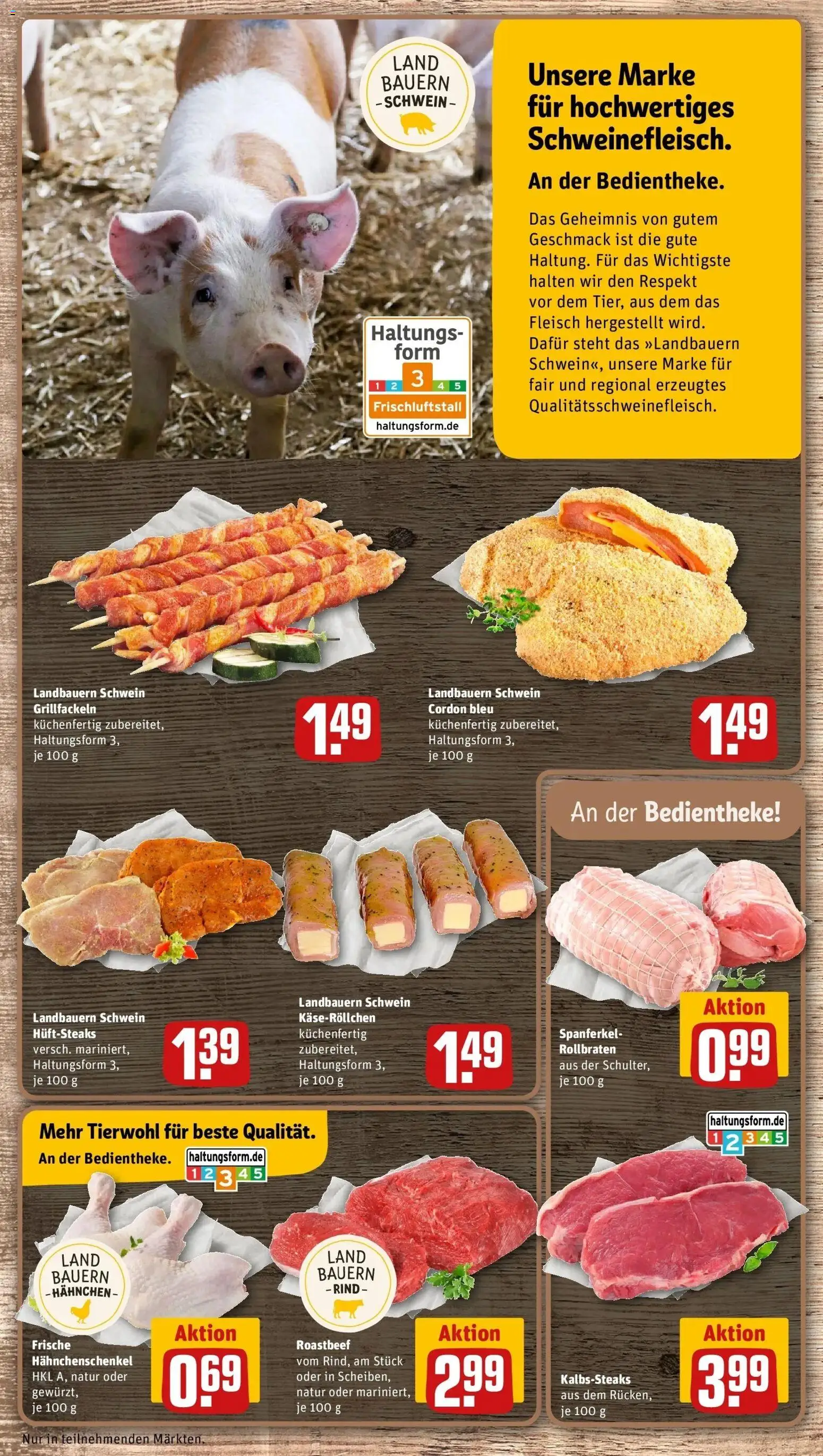 REWE Prospekt ab 07.09.2026 zum Blättern » Angebote | Seite: 8 | Produkte: Hahnchen, Hahnchenschenkel, Roastbeef, Fleisch