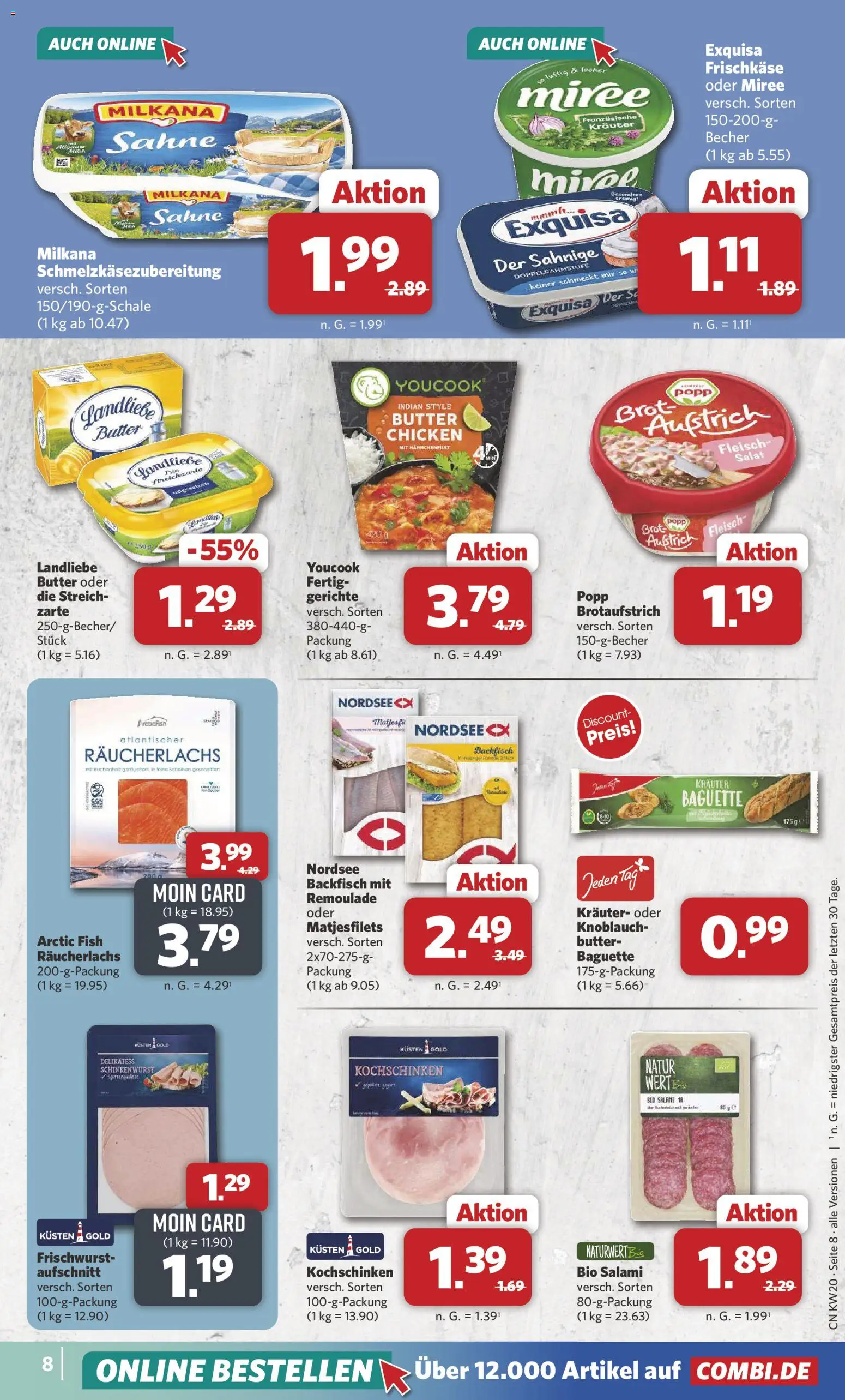 Combi Prospekt 	 – gültig ab 11.05.2026 | Seite: 8 | Produkte: Youcook, Knoblauch, Sahne, Salat