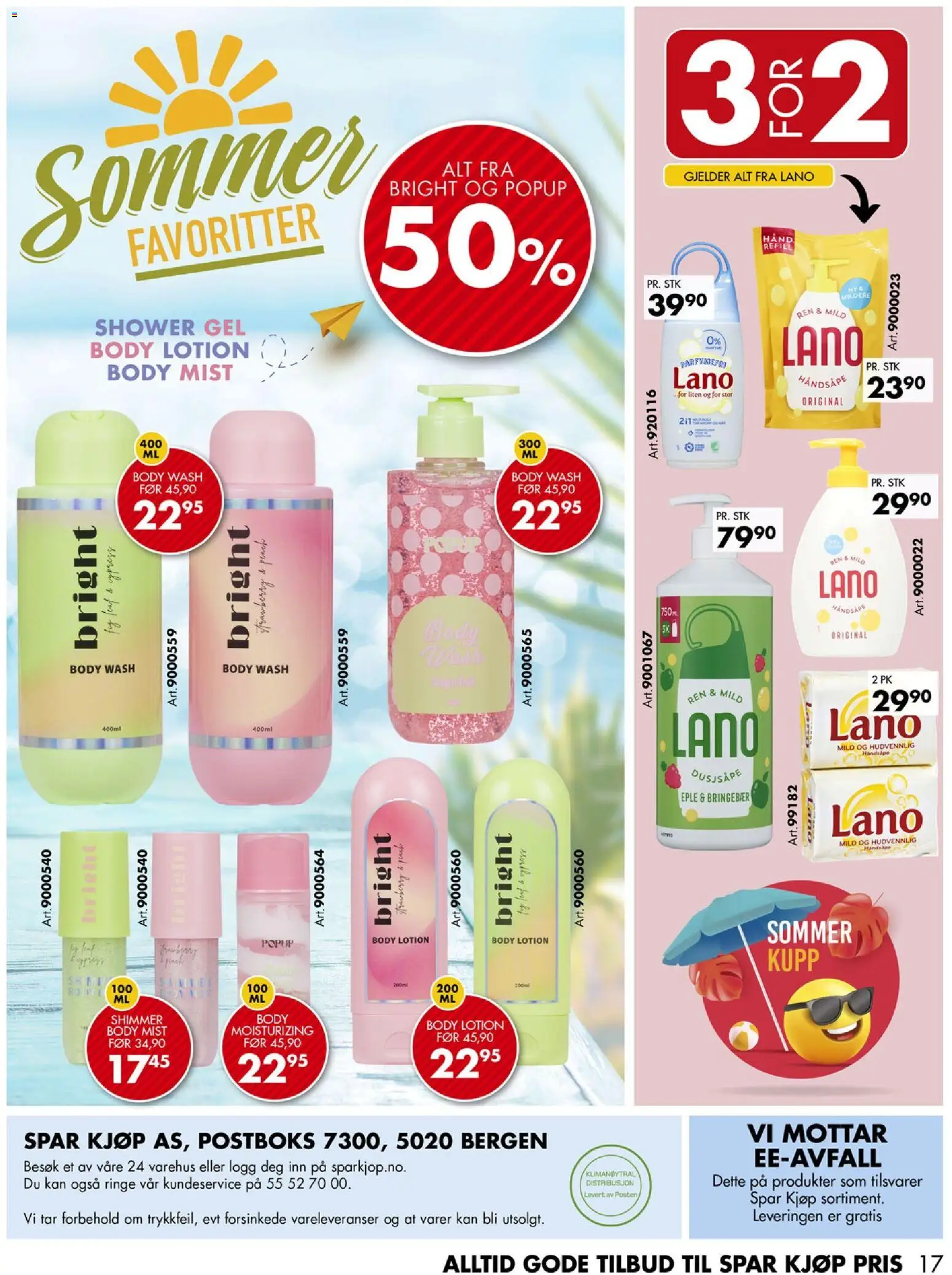 {H1} | Side: 17 | Produkter: Body Mist, Body Lotion, Shower Gel, Bringebær