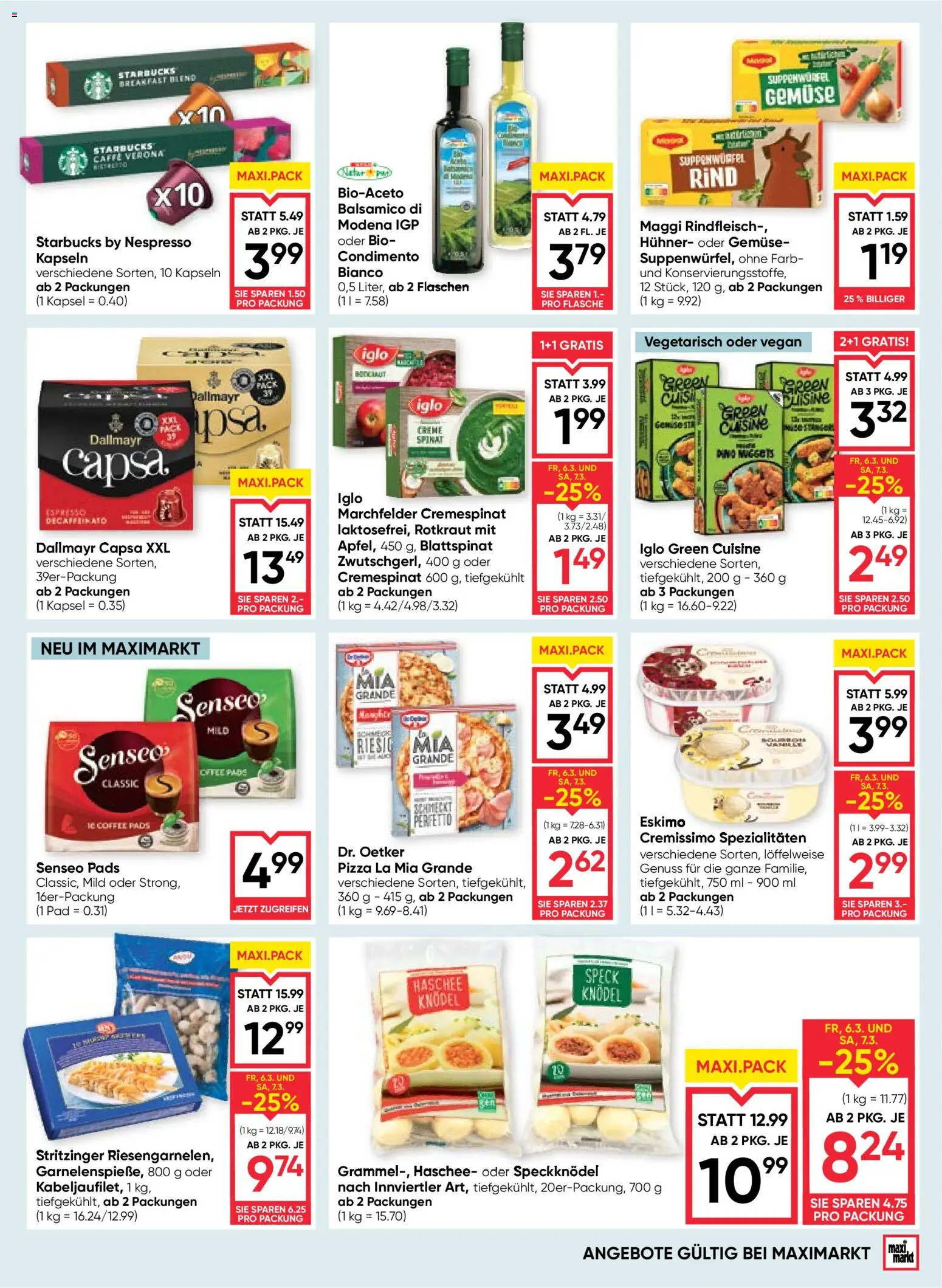 Maximarkt Flugblatt gültig ab 05.03.2026 | Seite: 11 | Produkte: Gemüse, Creme, Pizza, Rindfleisch