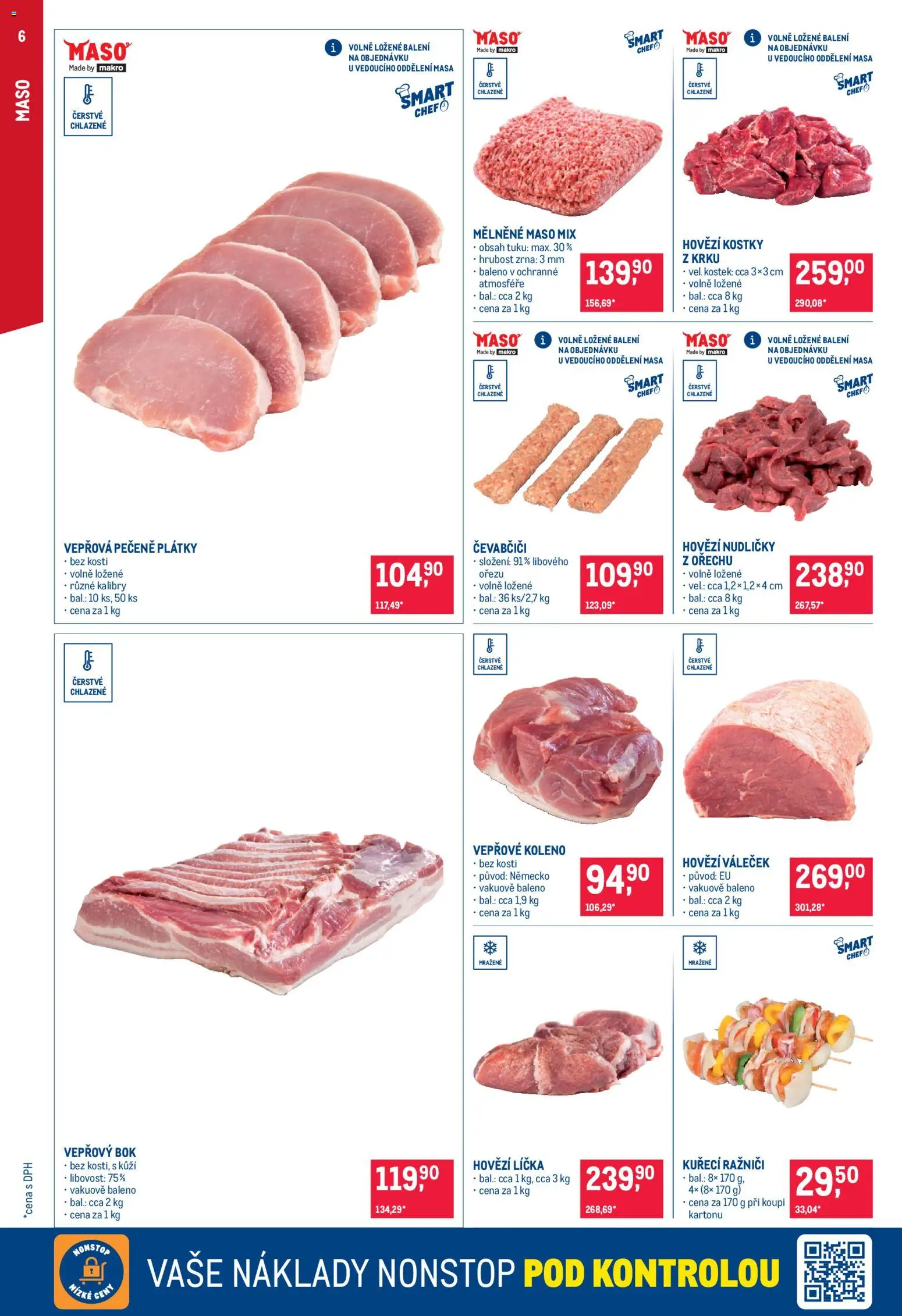 Makro leták - Gastronomie od 07.10.2026 | Strana: 6 | Produkty: Hovězí, Hovězí kostky, Maso, Váleček