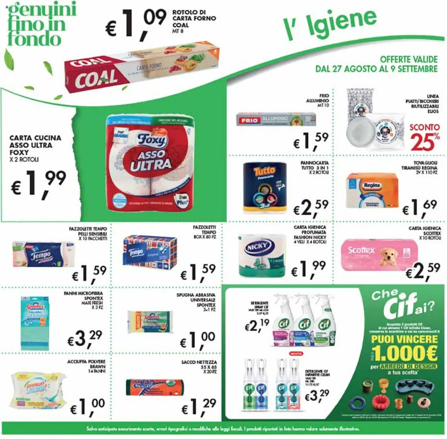 Volantino Coal del 27/08/2026 | Pagina: 23 | Prodotti: Forno, Alluminio, Carta forno, Panni