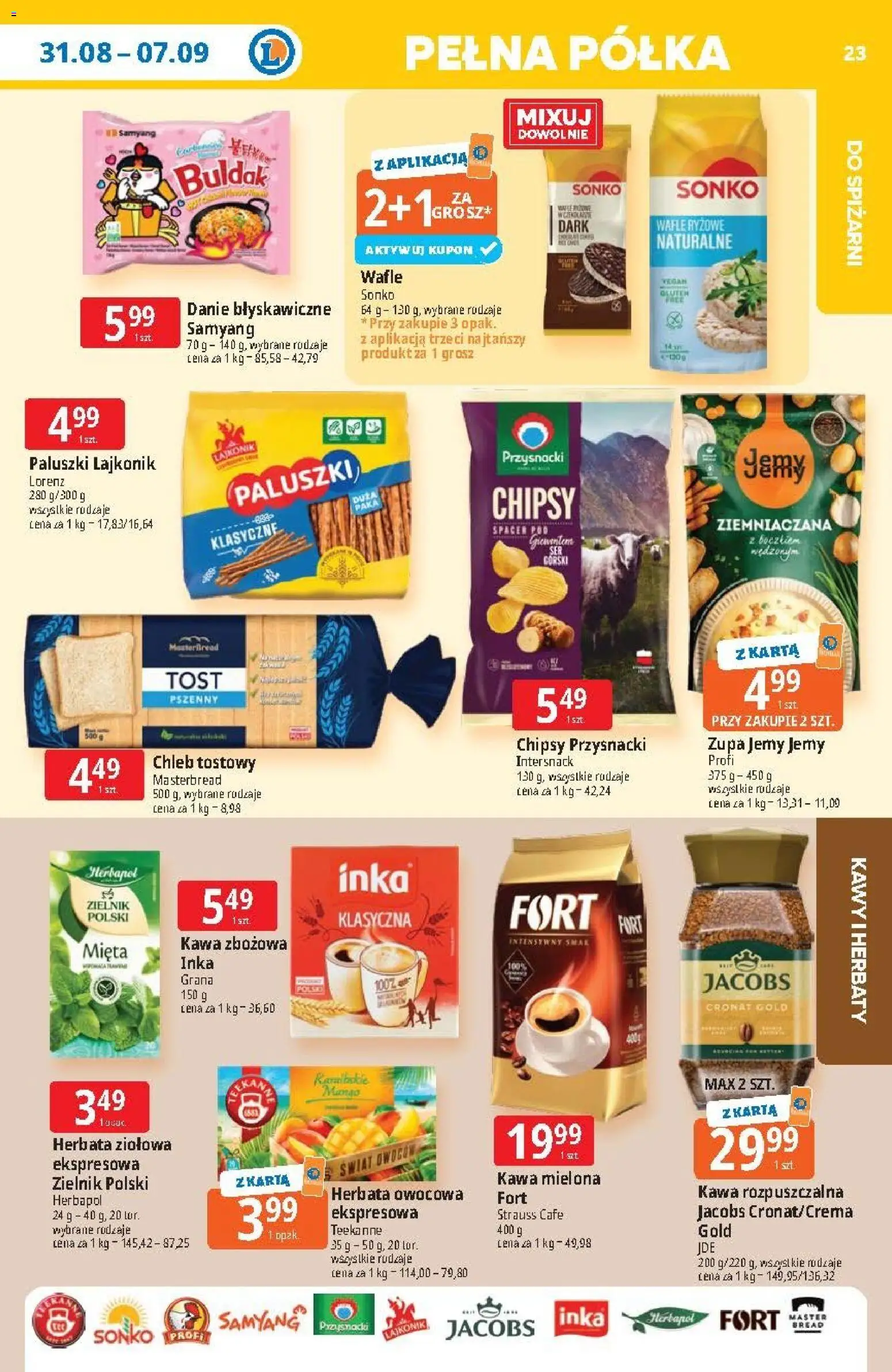 E.Leclerc gazetka od 31.08.2026 | Strona: 23 | Produkty: Mango, Kawa zbożowa, Mięta, Chleb