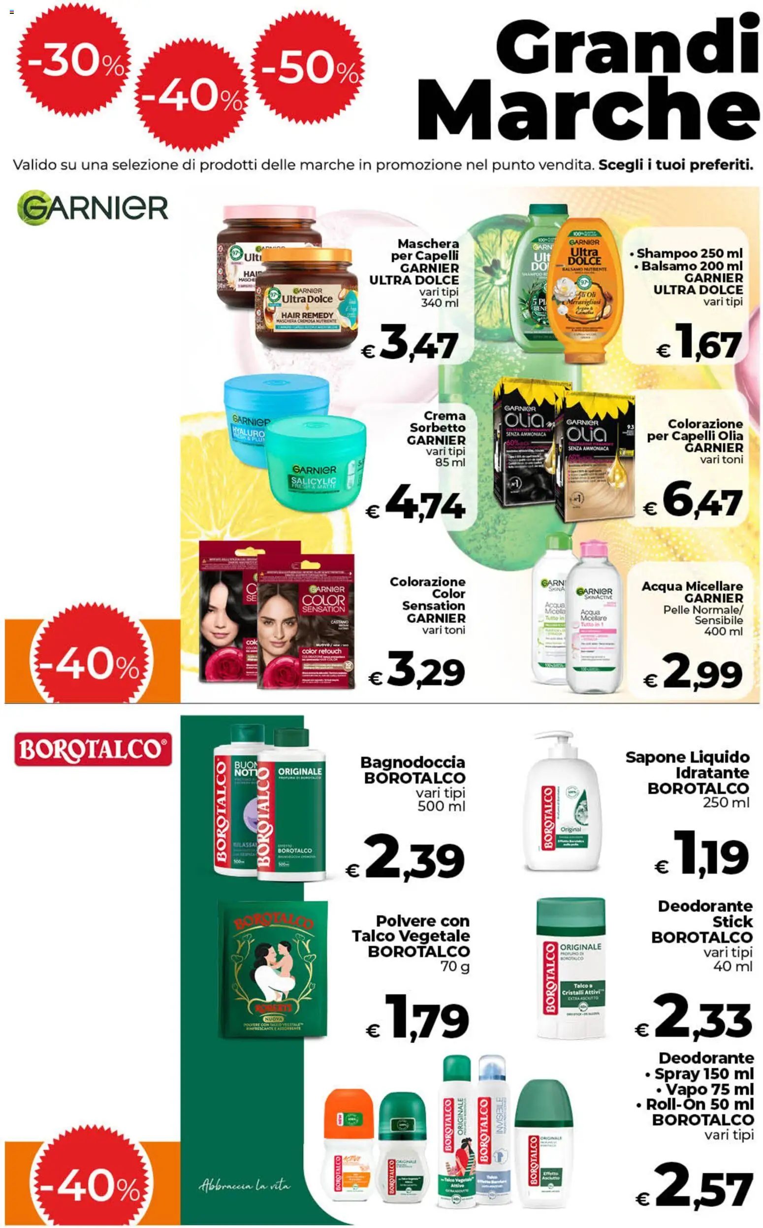 Volantino COOP del 18.06.2026 | Pagina: 8 | Prodotti: Shampoo, Crema, Acqua micellare, Deodorante