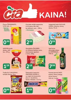 ČIA MARKET leidinys galioja nuo 2026.09.01 | Puslapis: 16 | Prekių: Ledai, Pienas, Aliejus, Valgomieji ledai