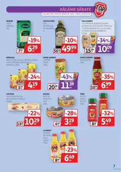 Ofertele Auchan valabile de la 12.08.2026 | Pagină: 7 | Produse: Ulei, Paste, Floarea Soarelui, Sos