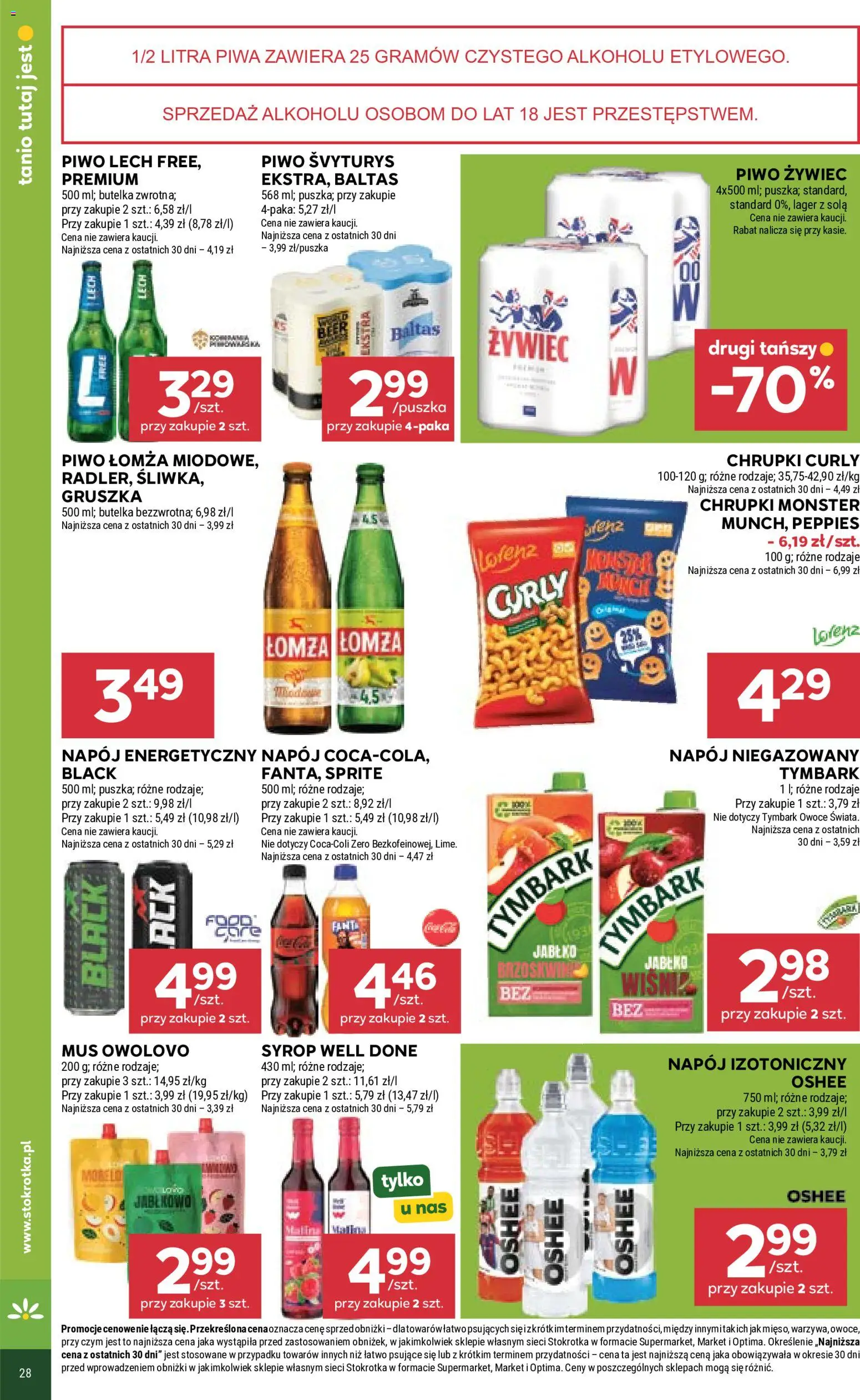 Stokrotka gazetka od 18.06.2026 | Strona: 36 | Produkty: Stokrotka, Sprite, Wiśnie, Owoce