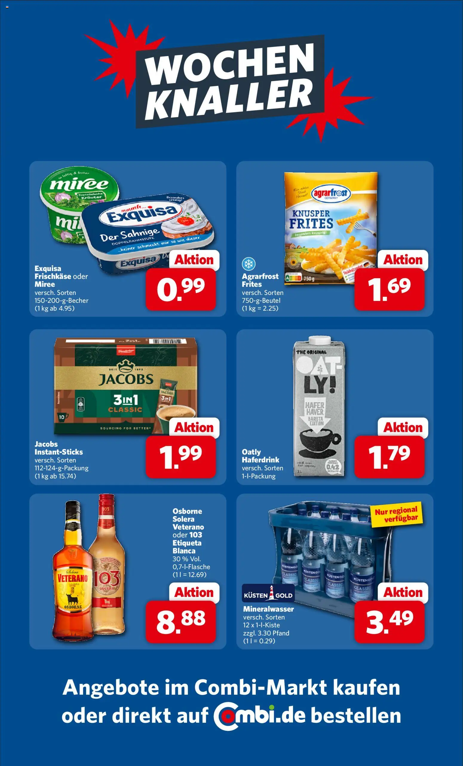 Combi Prospekt – gültig ab 17.08.2026 | Seite: 28 | Produkte: Osborne, Exquisa frischkase, Mineralwasser, Frischkase