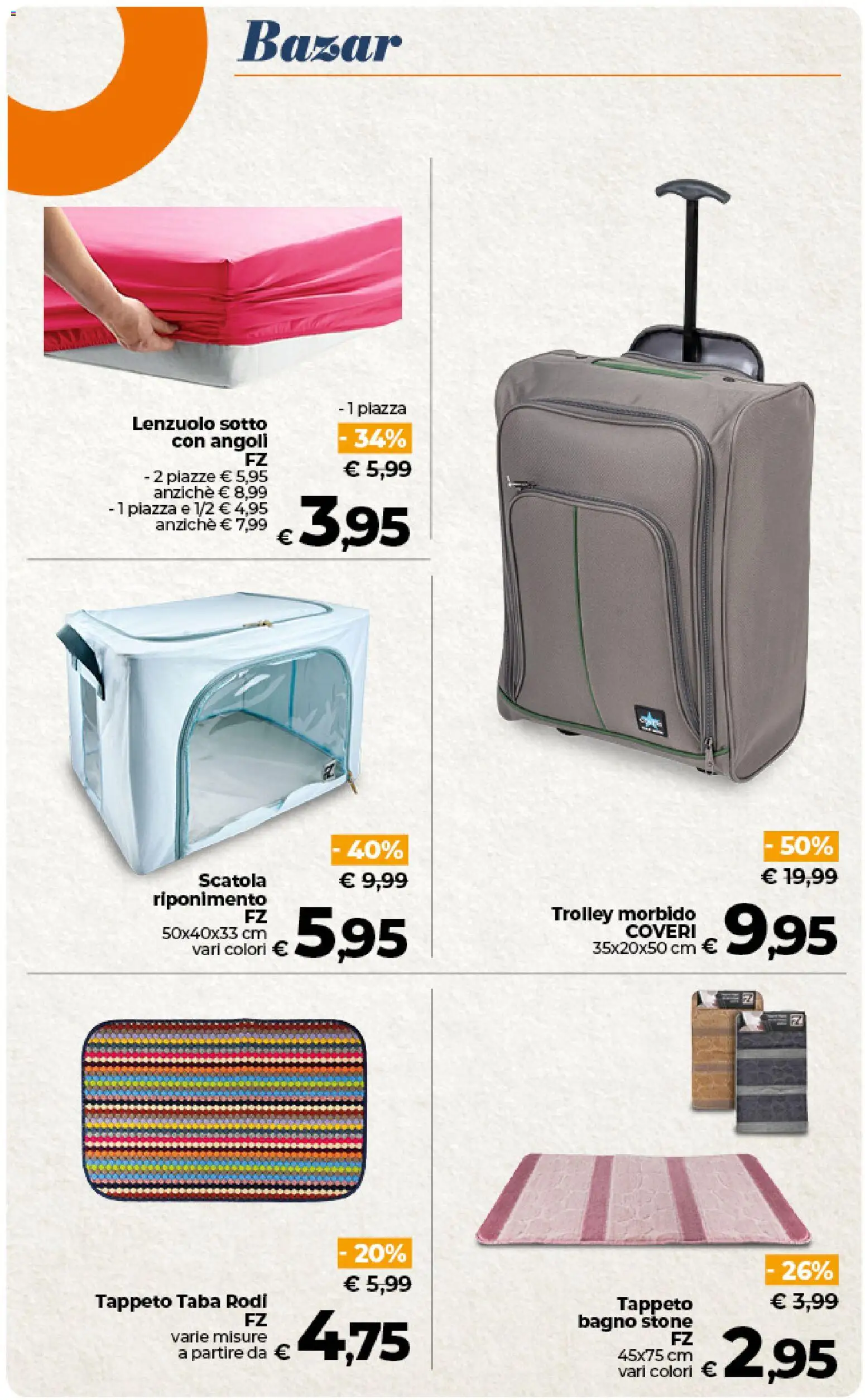 Volantino Ipercoop del 09.06.2026 | Pagina: 55 | Prodotti: Trolley, Scatola, Bagno, Tappeto