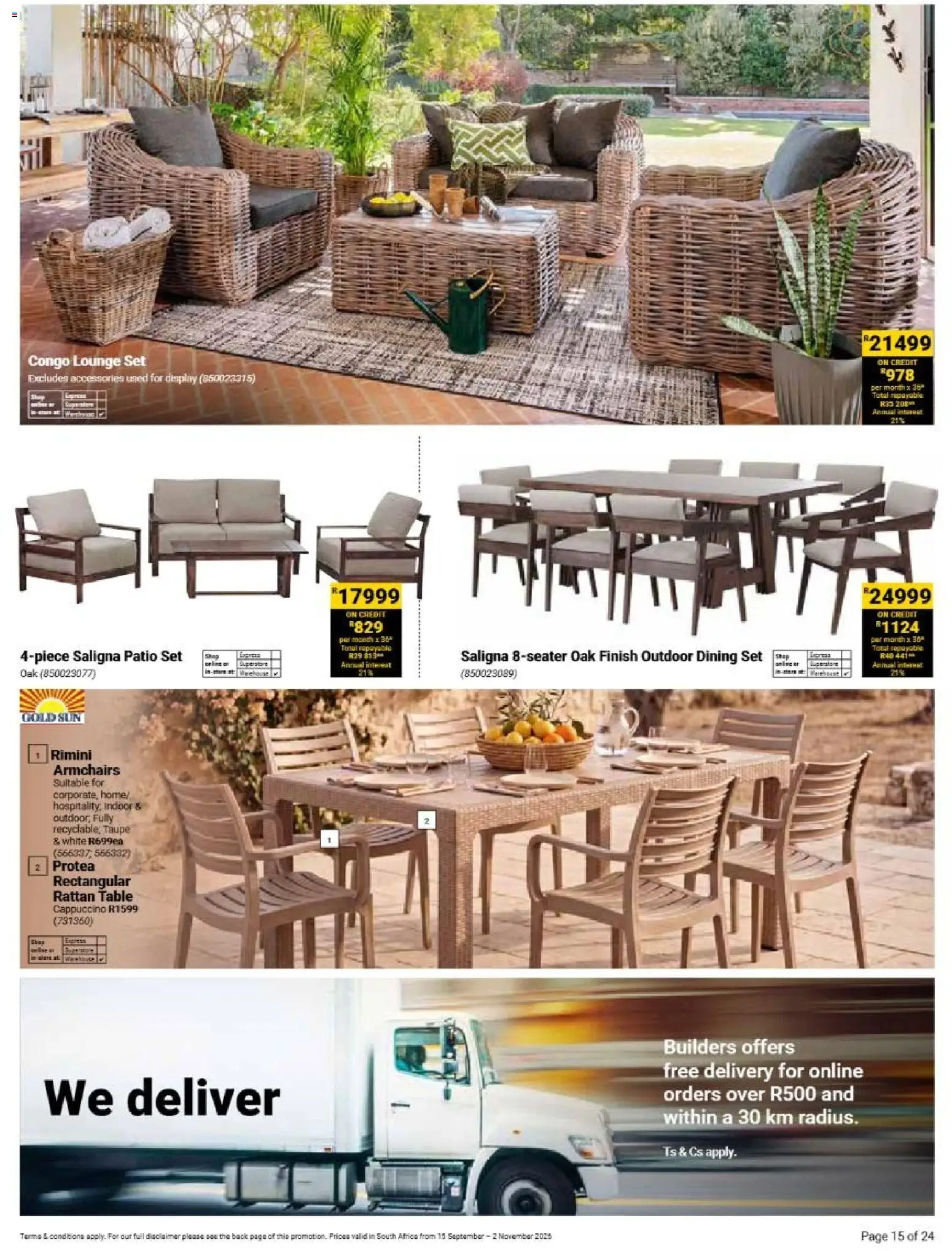 New Builders catalogue – valid from 15/09/2026 | Page: 15 | Products: Table
