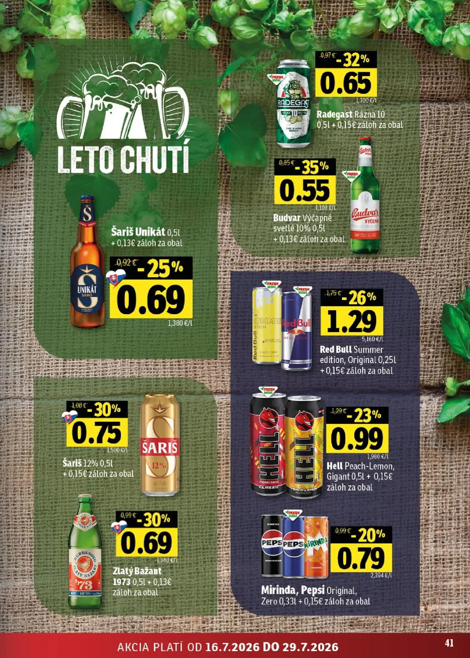 Nové Fresh akcie – leták je platný od 16.07.2026 | Strana: 41