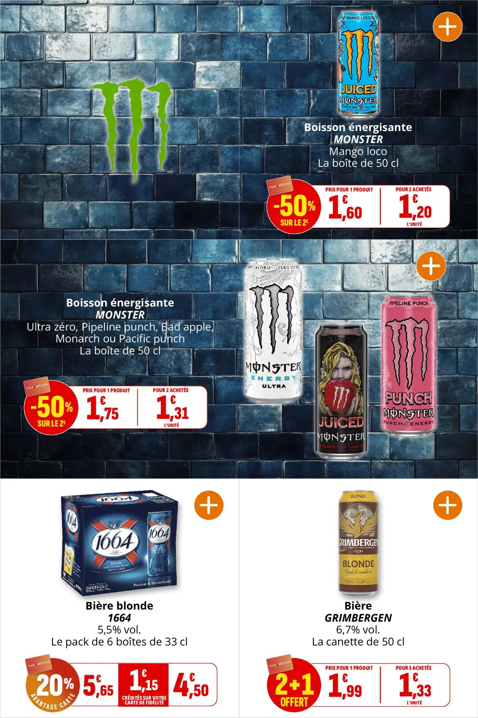 {H1} | Page: 29 | Produits: Bière blonde, Boisson énergisante, Bière