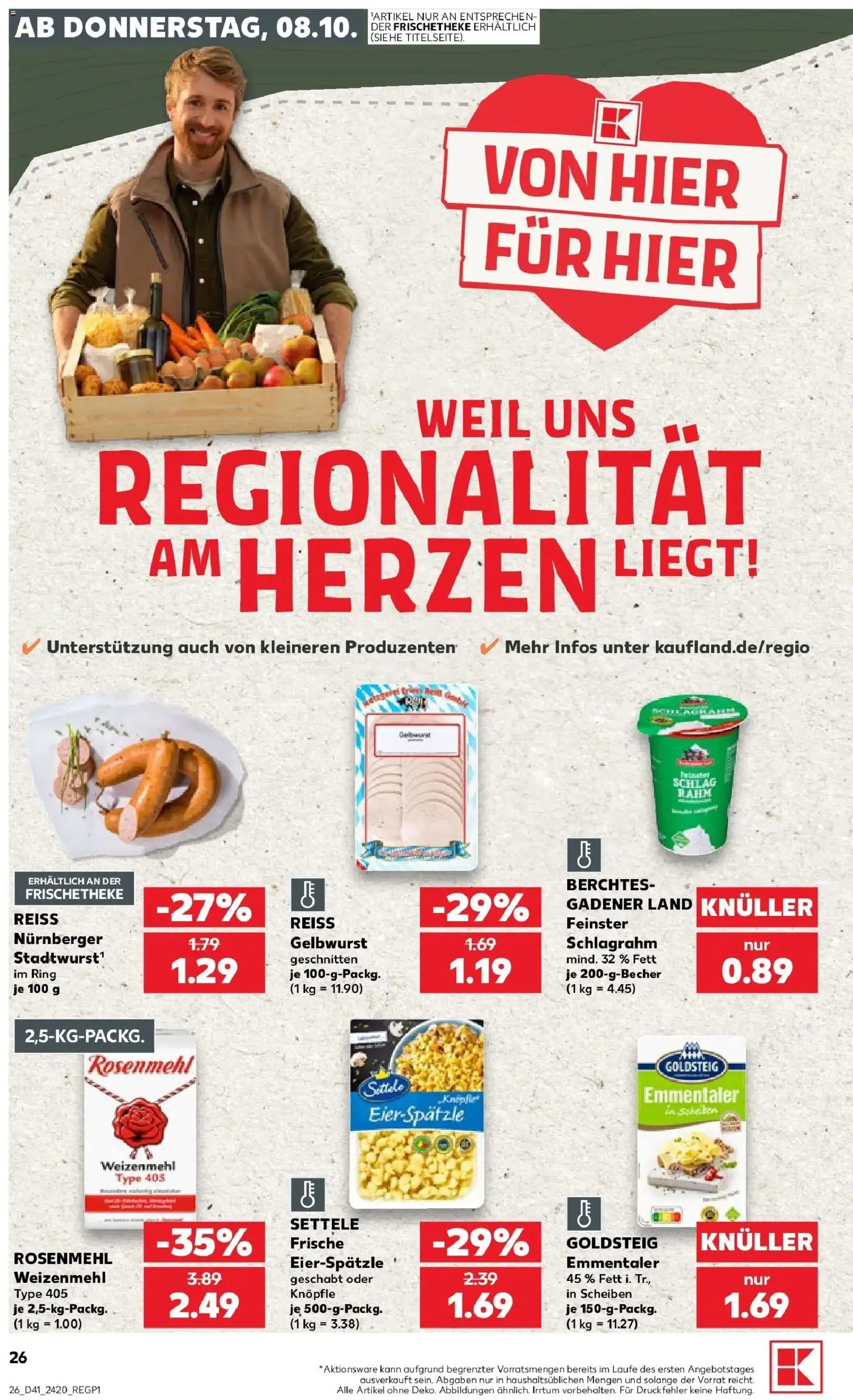 Prospekt Kaufland ab 05.10.2026 » Angebote Online zum Blättern | Seite: 36 | Produkte: Weizenmehl