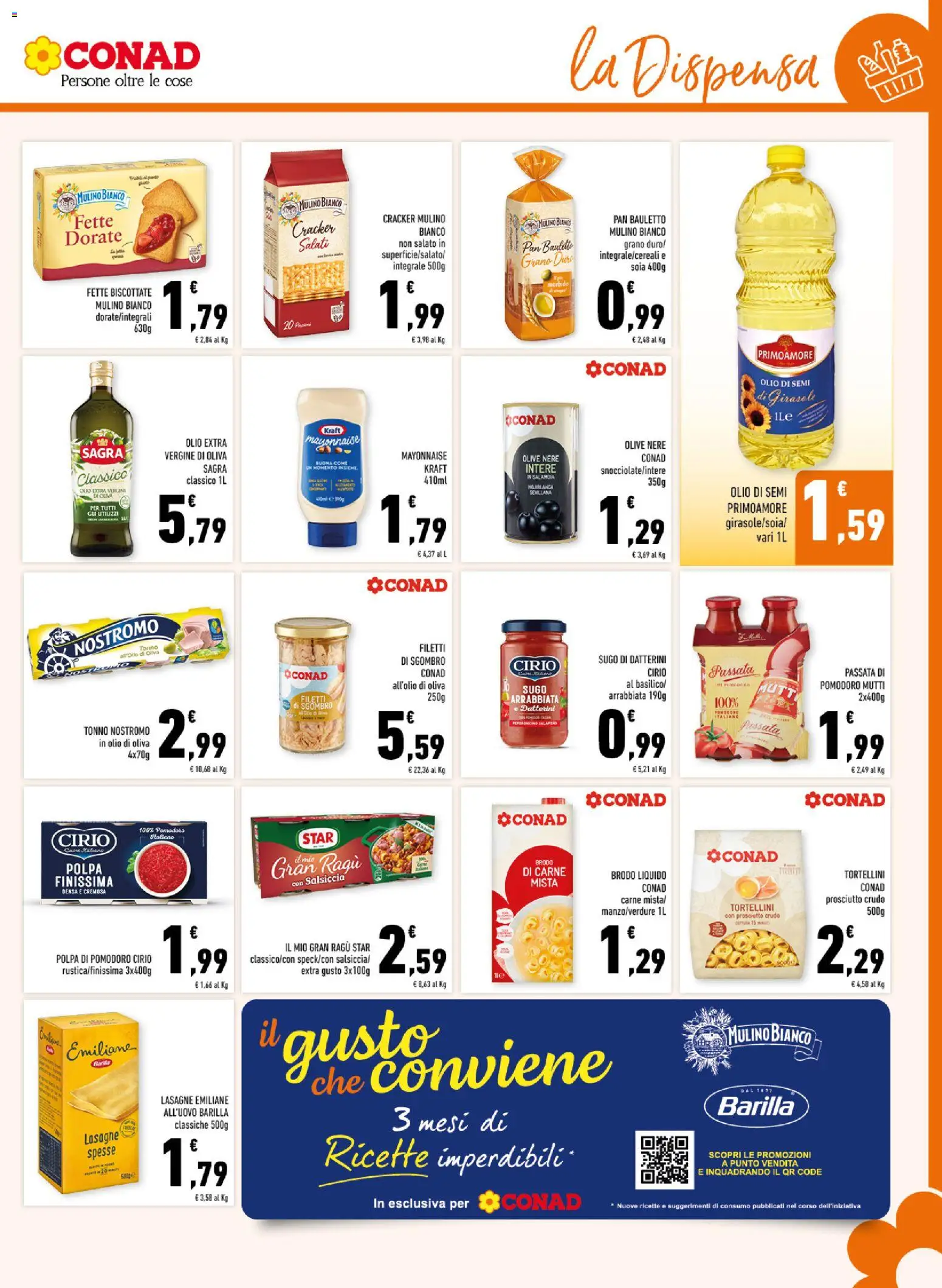 Volantino Conad del 21/10/2026 | Pagina: 11 | Prodotti: Salsiccia, Cracker, Semi di girasole, Olio di semi di girasole