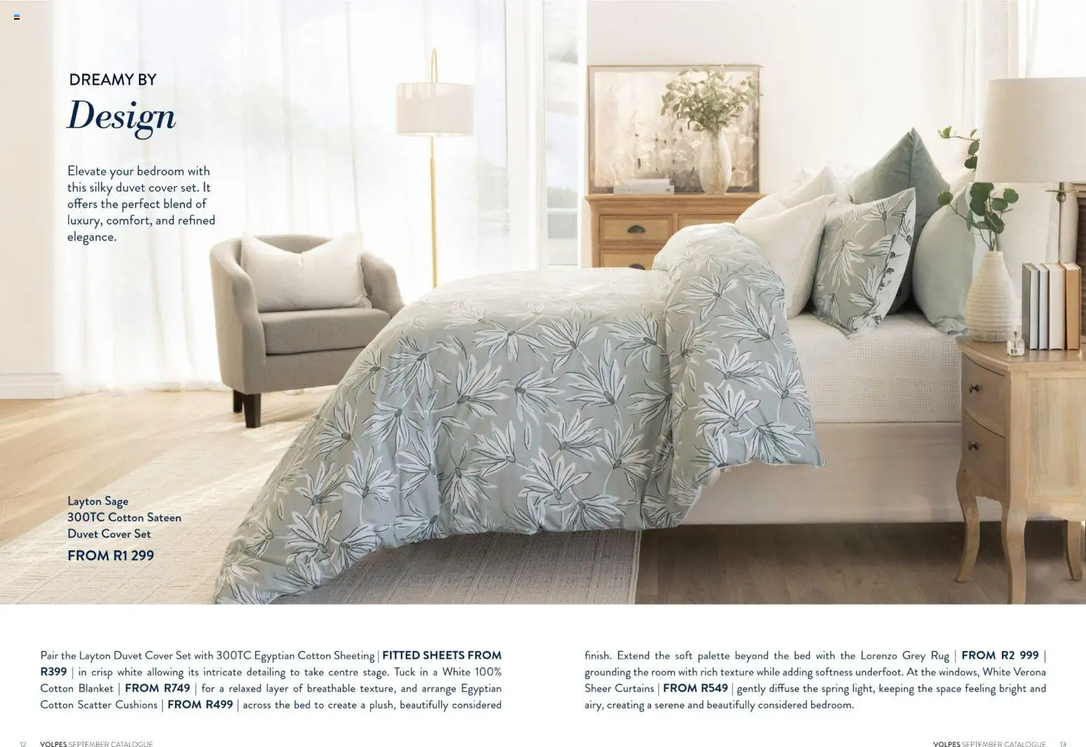 New Volpes catalogue – valid from 01/09/2026 | Page: 12 | Products: Duvet, Rug, Bed, Blanket