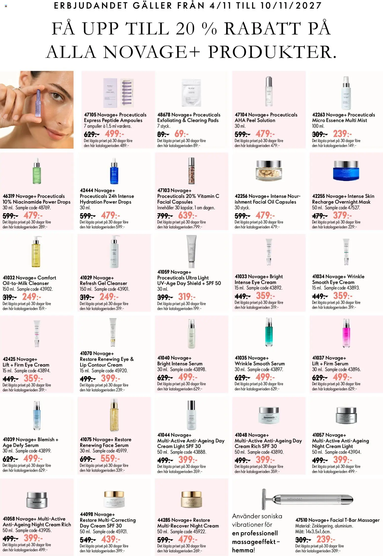 Oriflame reklamblad aktuell från 28/10/2026 | Sida: 13 | Produkter: Mask, Galler, Serum, Pads
