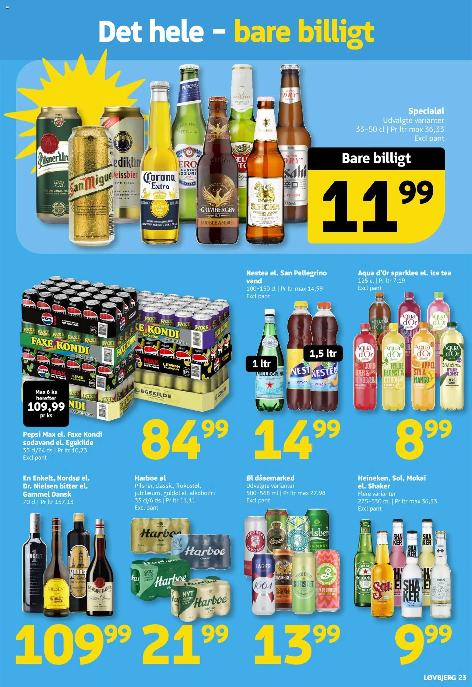 Løvbjerg tilbudsavis – gyldig fra 03/07/2026 | Side: 23 | Produkter: Mango, Øl, Sodavand, Faxe Kondi