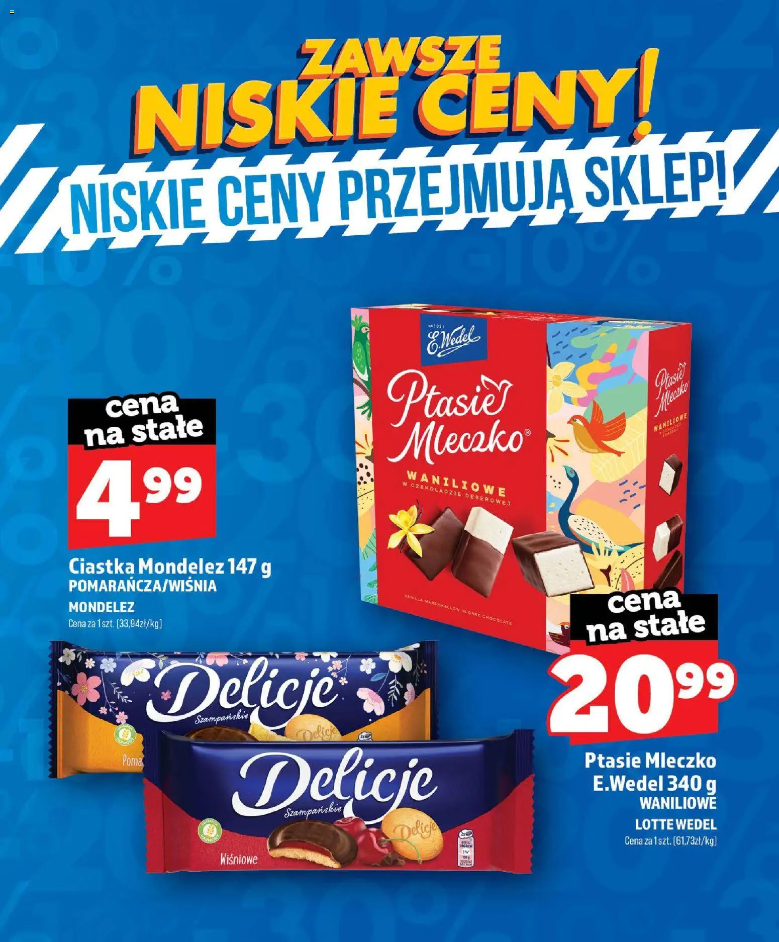 Topaz gazetka - Zawsze Niskie Ceny od 01.07.2026 | Strona: 48 | Produkty: Ptasie mleczko, Ciastka