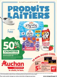 Auchan Produits laitiers supers - Voorbeeld van een folder van Auchan, geldig van 05.05.2026