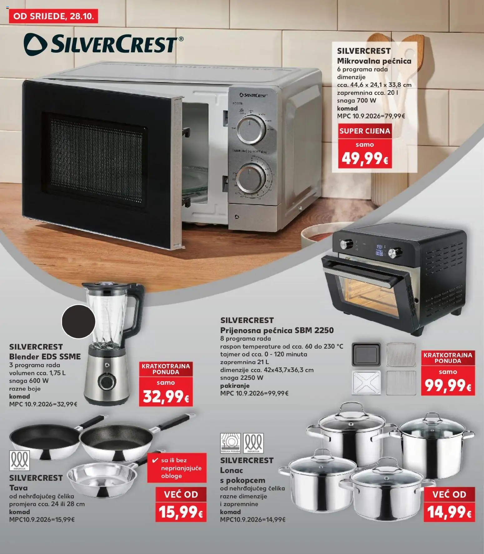 Kaufland katalog | vrijedi od 28.10.2026 | Stranica: 40 | Proizvodi: Pan, Blender, Pećnica, Mikrovalna pećnica