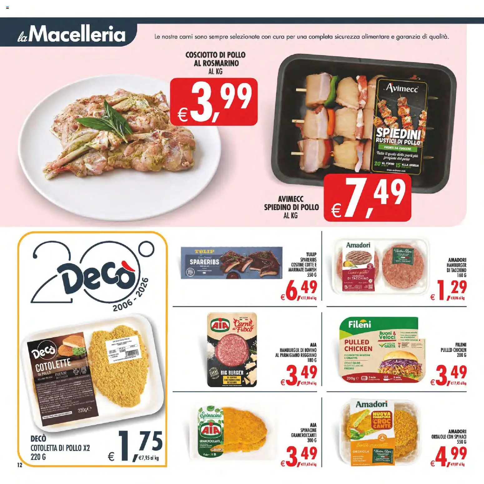 Volantino Decò del 11/08/2026 | Pagina: 12 | Prodotti: Rosmarino, Forno, Parmigiano reggiano, Parmigiano