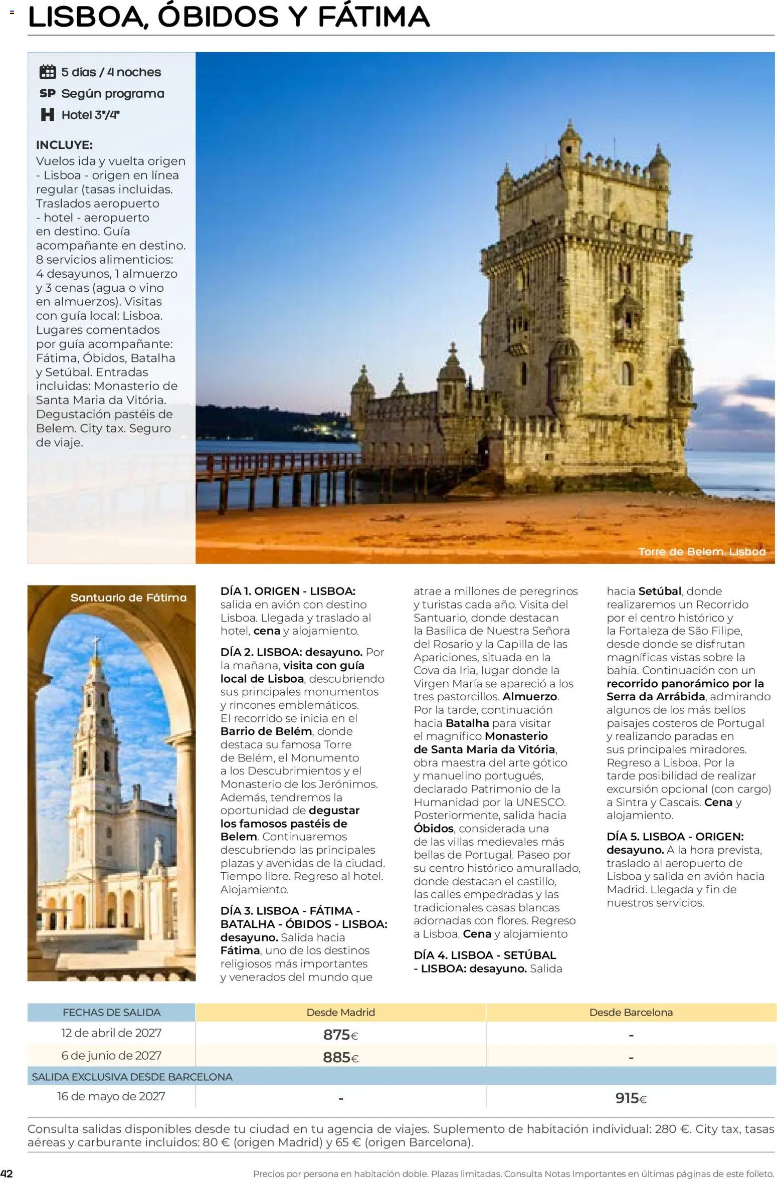 Viajes El Corte Inglés folleto Destinos Otoño y Primavera │ válido desde el 01/07/2026 | Página: 42 | Productos: Vino, Agua