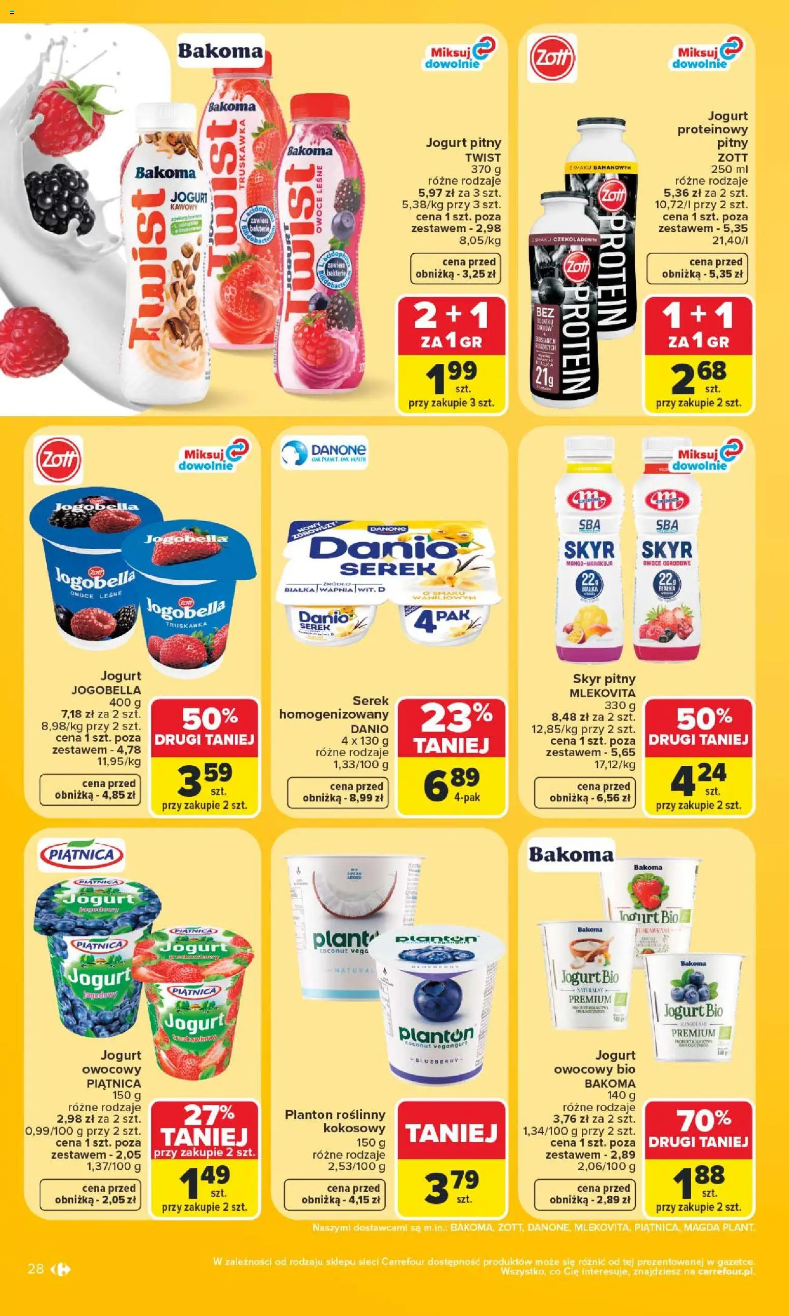 Carrefour gazetka od 29.06.2026 | Strona: 30 | Produkty: Mango, Serek, Jogurt, Owoce
