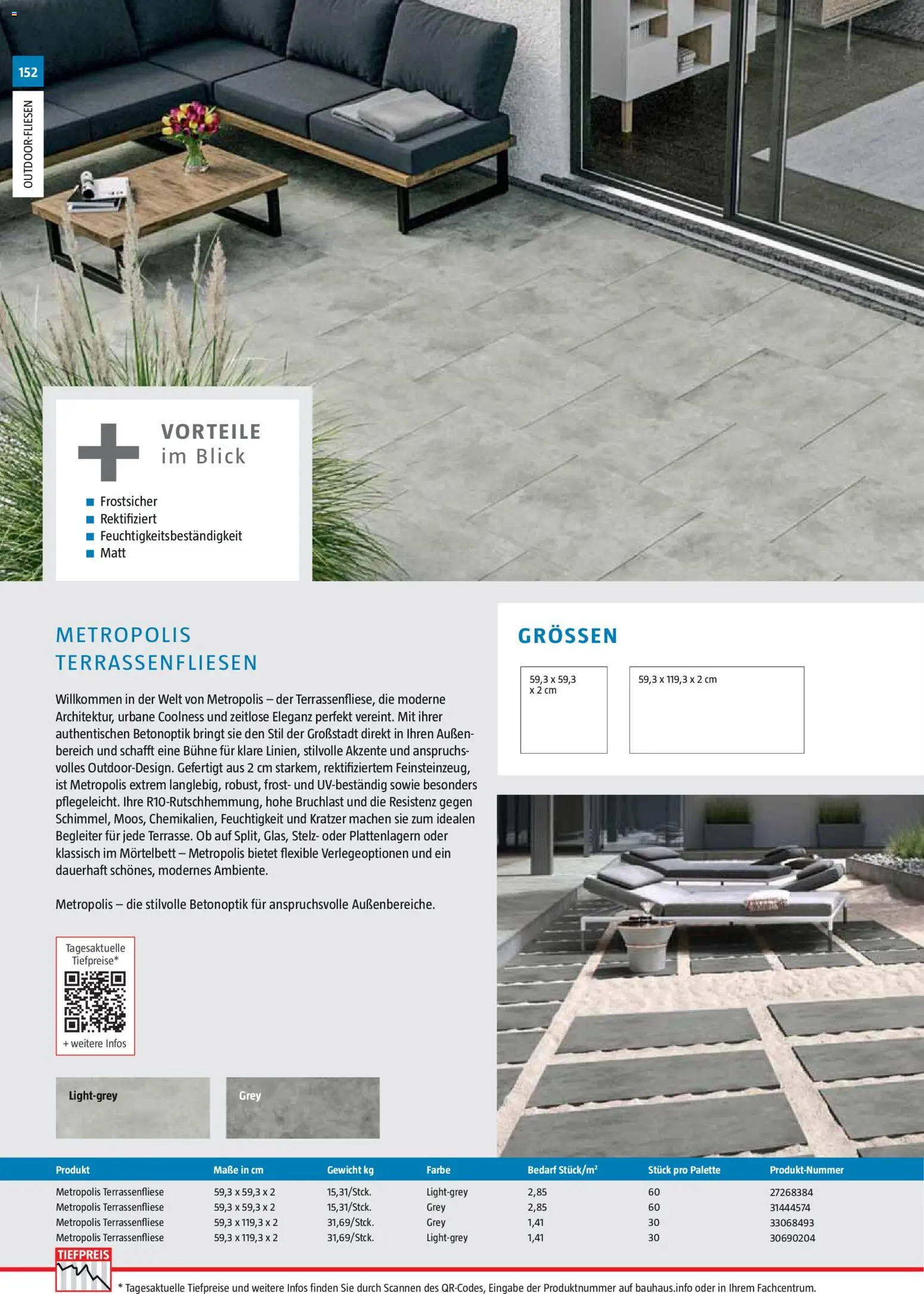 Bauhaus Gartenbaumaterialien 2026 – gültig ab 02.03.2026 | Seite: 152 | Produkte: Gewicht
