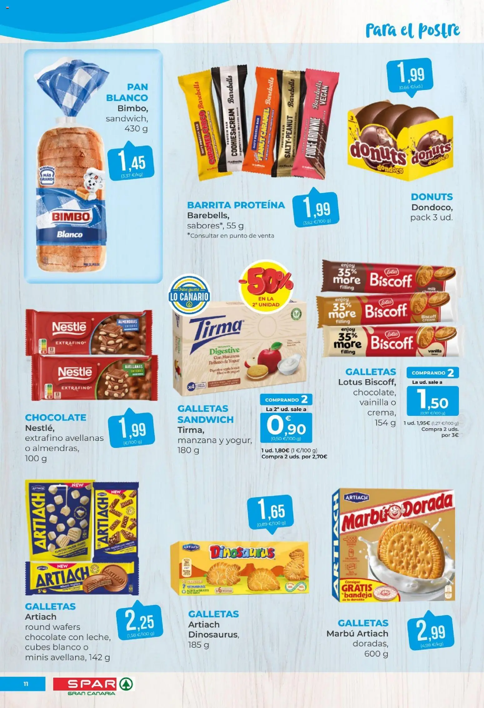 Spar folleto │ válido desde el 30/10/2026 | Página: 11 | Productos: Postre, Galletas, Almendras, Bandeja