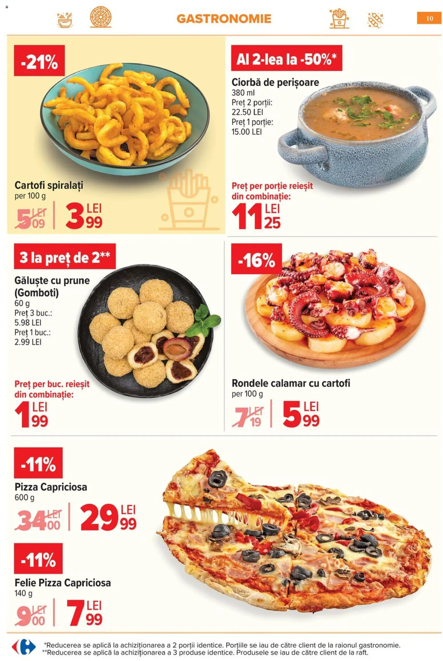 Noul catalog Carrefour – valabil de la 06.05.2026 | Pagină: 13 | Produse: Pizza, Prune, Cartofi