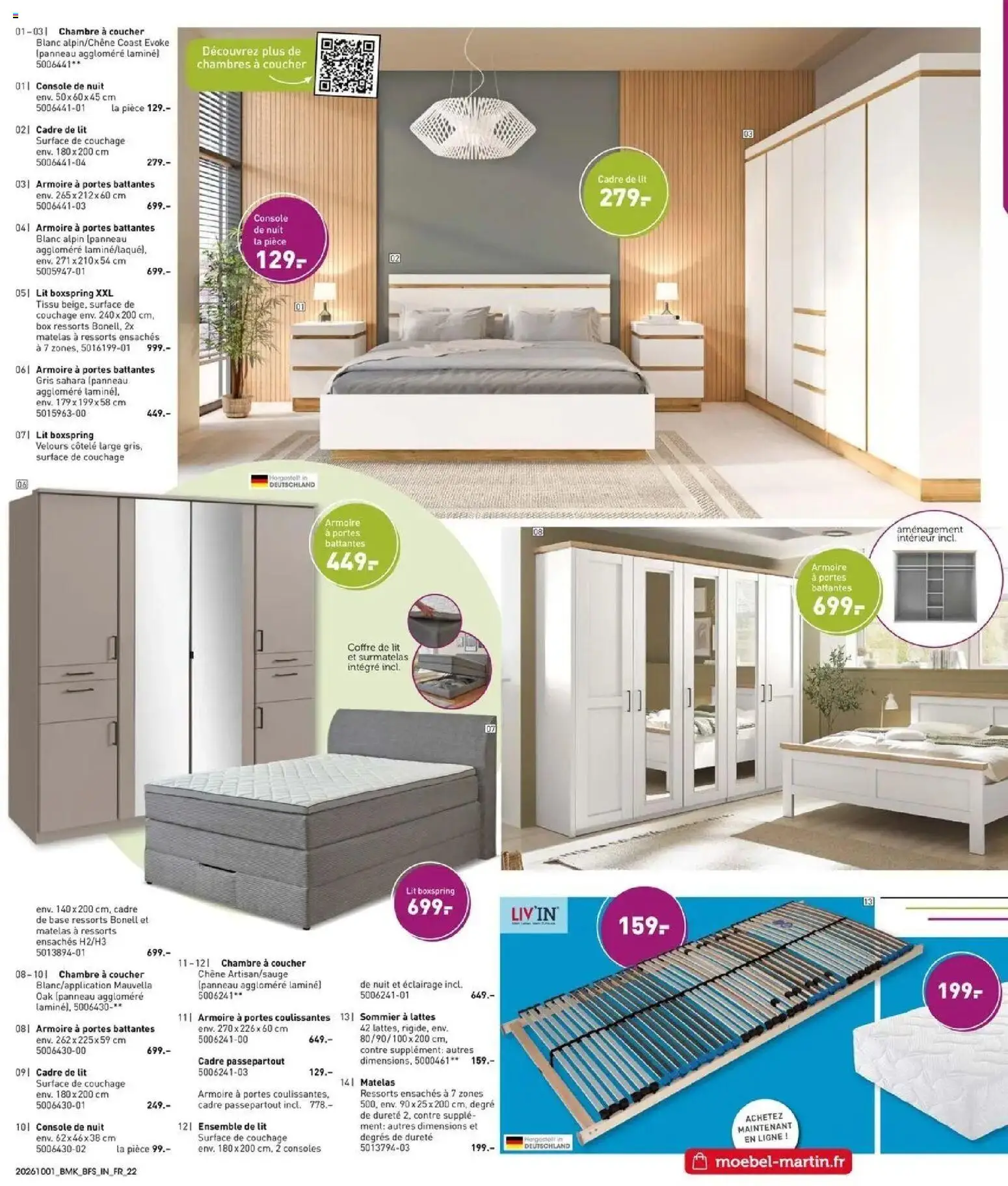 Möbel Martin - Möbel Martin: Offres hebdomadaires à partir du 01/10/2026 - promo en ligne | Page: 22 | Produits: Base, Surmatelas, Armoire, Éclairage