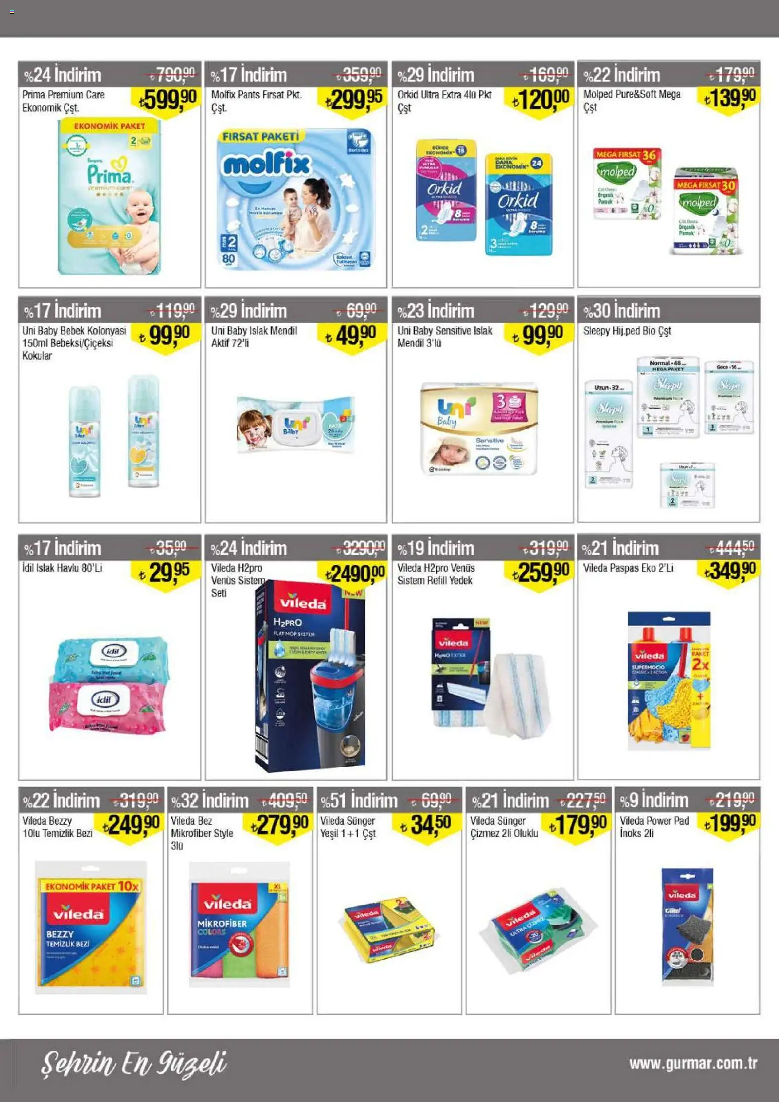 Gürmar Katalog - 01 Ekim 2026 tarihinden itibaren geçerlidir | Sayfa: 13 | Ürünler: Paspas, Mendil