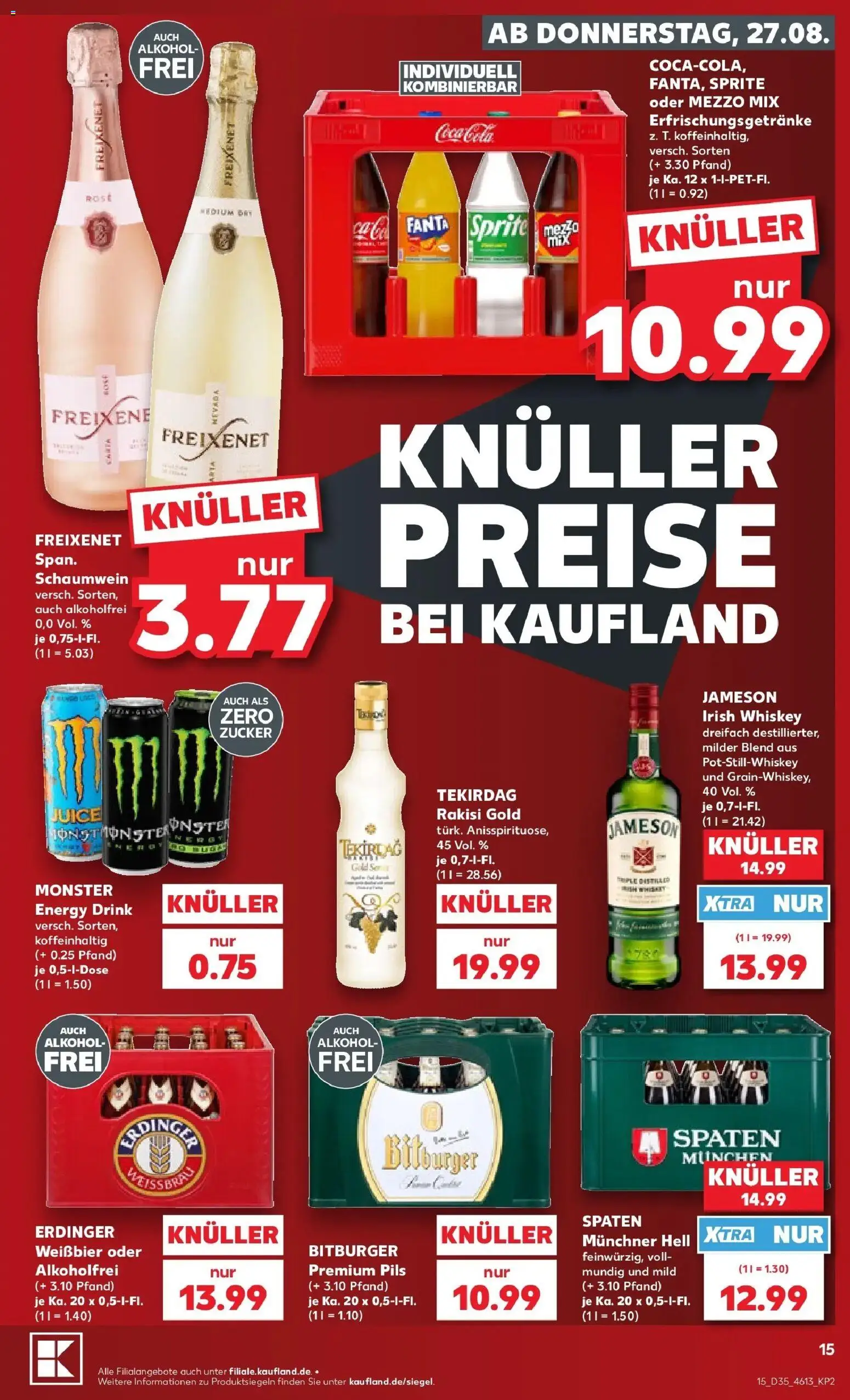 Prospekt Kaufland ab 24.08.2026 » Angebote Online zum Blättern | Seite: 26 | Produkte: Jameson, Monster, Zucker, Oder mezzo mix