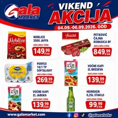 Gala MARKET katalog Vikend - pregled Gala MARKET kataloga - važi od 04.09.2026