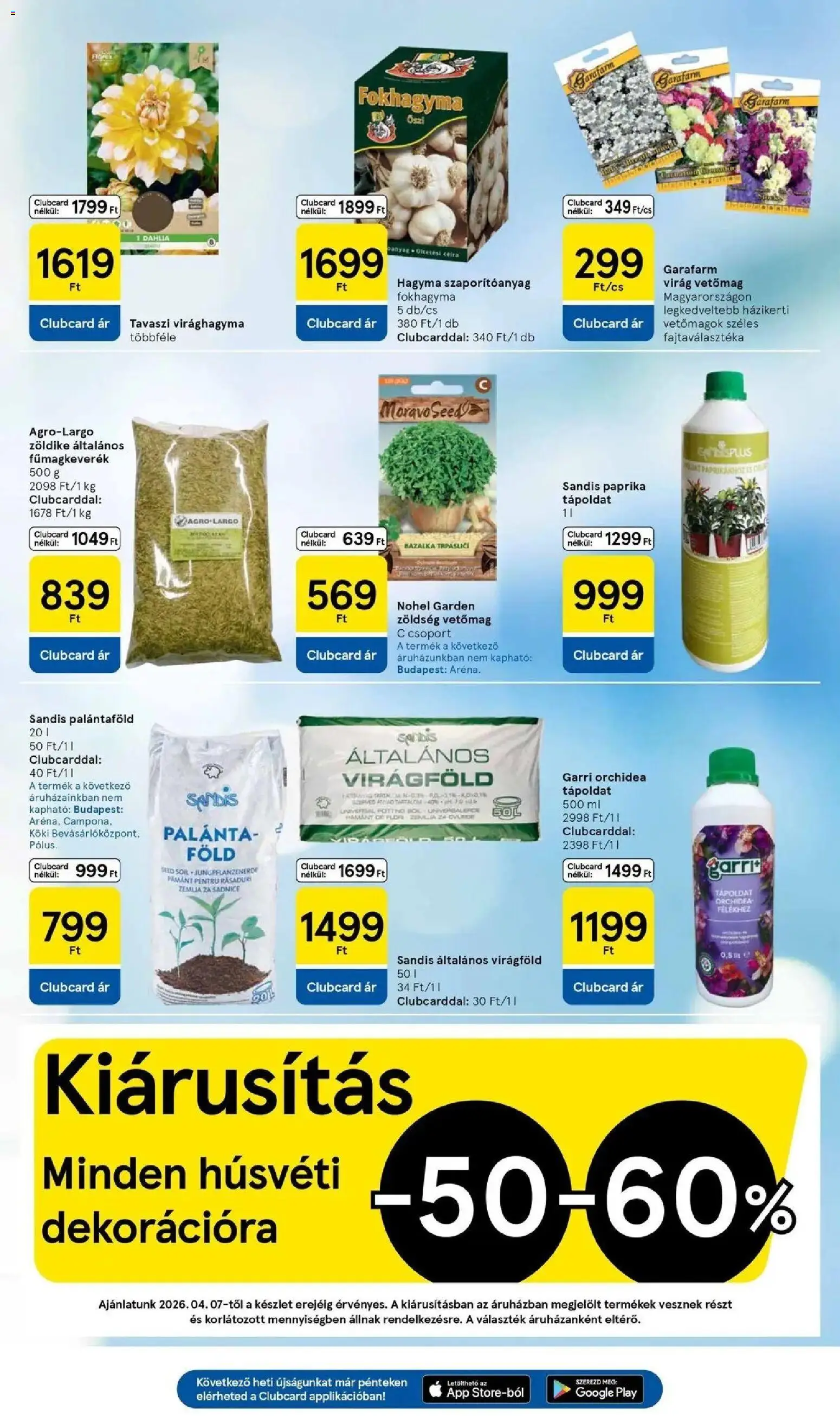 Tesco akciós ujság - amely érvényes a következő dátumtól: 07.04.2026 | Oldal: 31 | Termékek: Fokhagyma, Tápoldat, Sör, Hagyma