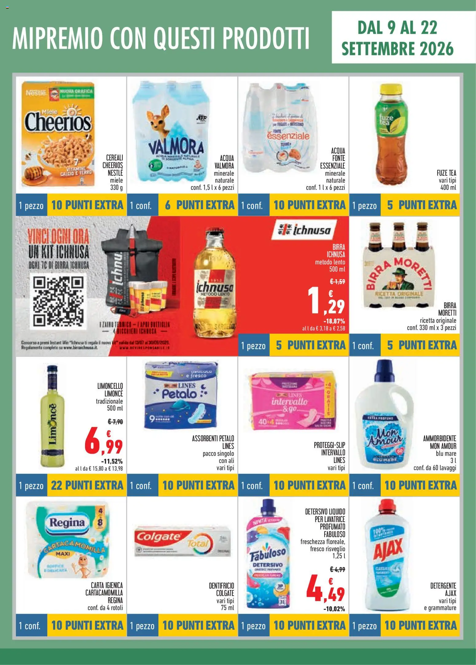 Volantino Conad del 09/09/2026 | Pagina: 7 | Prodotti: Dentifricio, Limoncello, Assorbenti, Ferro