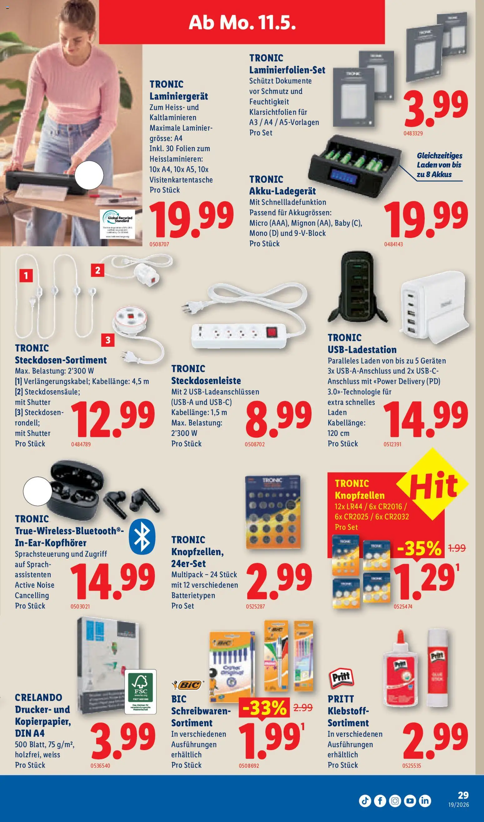 Lidl aktionen – gültig ab 07.05.2026 | Seite: 29 | Produkte: Drucker