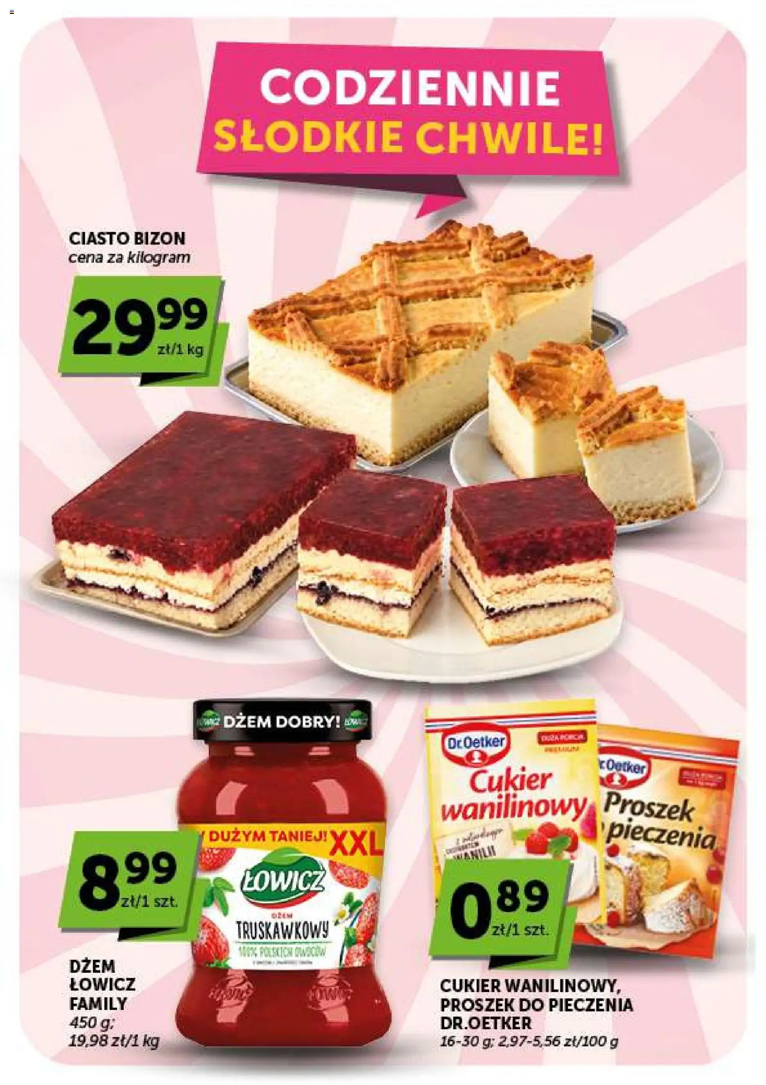 Groszek gazetka od 17.09.2026 | Strona: 34 | Produkty: Proszek do pieczenia, Ciasto, Dżem, Cukier