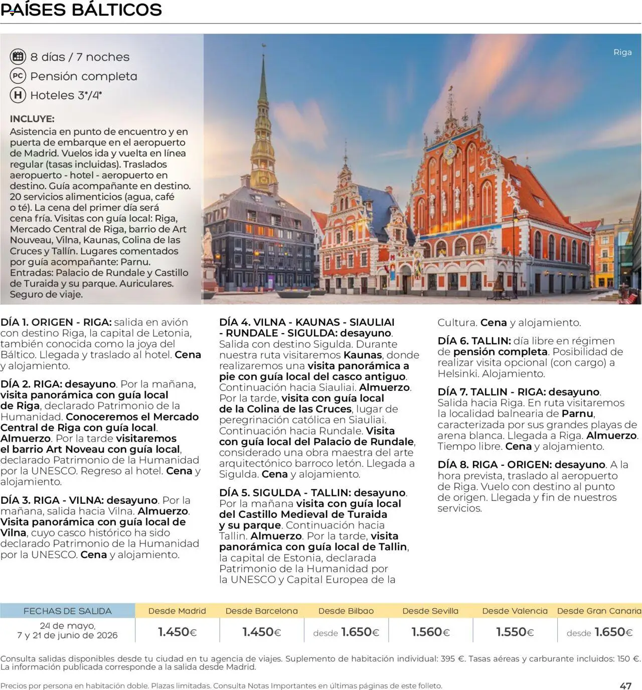 Viajes El Corte Inglés - Club de Vacaciones - Vacaciones Económicas Personalizado │ válido desde el 01/09/2025 | Página: 47 | Productos: Café