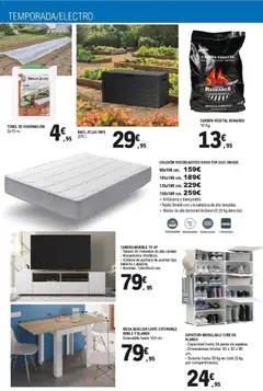 Vista previa E.Leclerc Pamplona válido desde el 16/09/2026 | Página: 22 | Productos: Zapatero, Colchon, Mesa auxiliar, Puertas