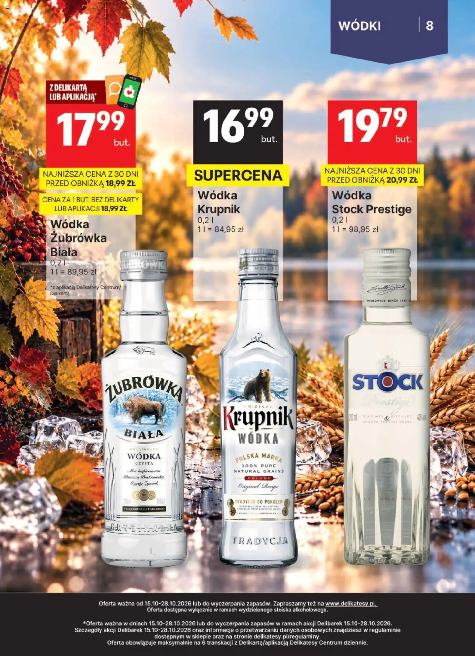 Delikatesy Centrum gazetka - DeliBarek od 15.10.2026 | Strona: 8 | Produkty: Krupnik, Delikatesy, Żubrówka, Wódka