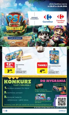 Pogląd oferty "Carrefour gazetka - Psi Patrol i dinozaury" - ważna od 30.07.2026