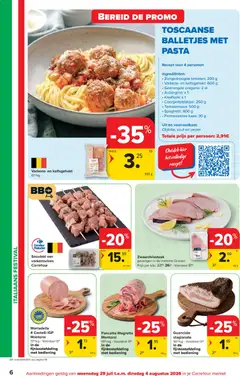 Carrefour market folder week 31 - Voorbeeld van een folder van Carrefour market, geldig van 29/07/2026 | Pagina: 6 | Producten: Pasta, Olasz felvágott, Knoflook, Kaas