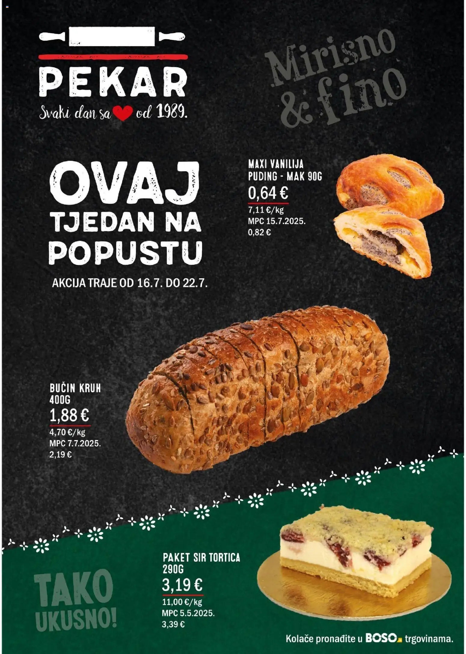 Boso katalog | vrijedi od 16.07.2026 | Stranica: 2 | Proizvodi: Sir, Kruh, Puding, Mak