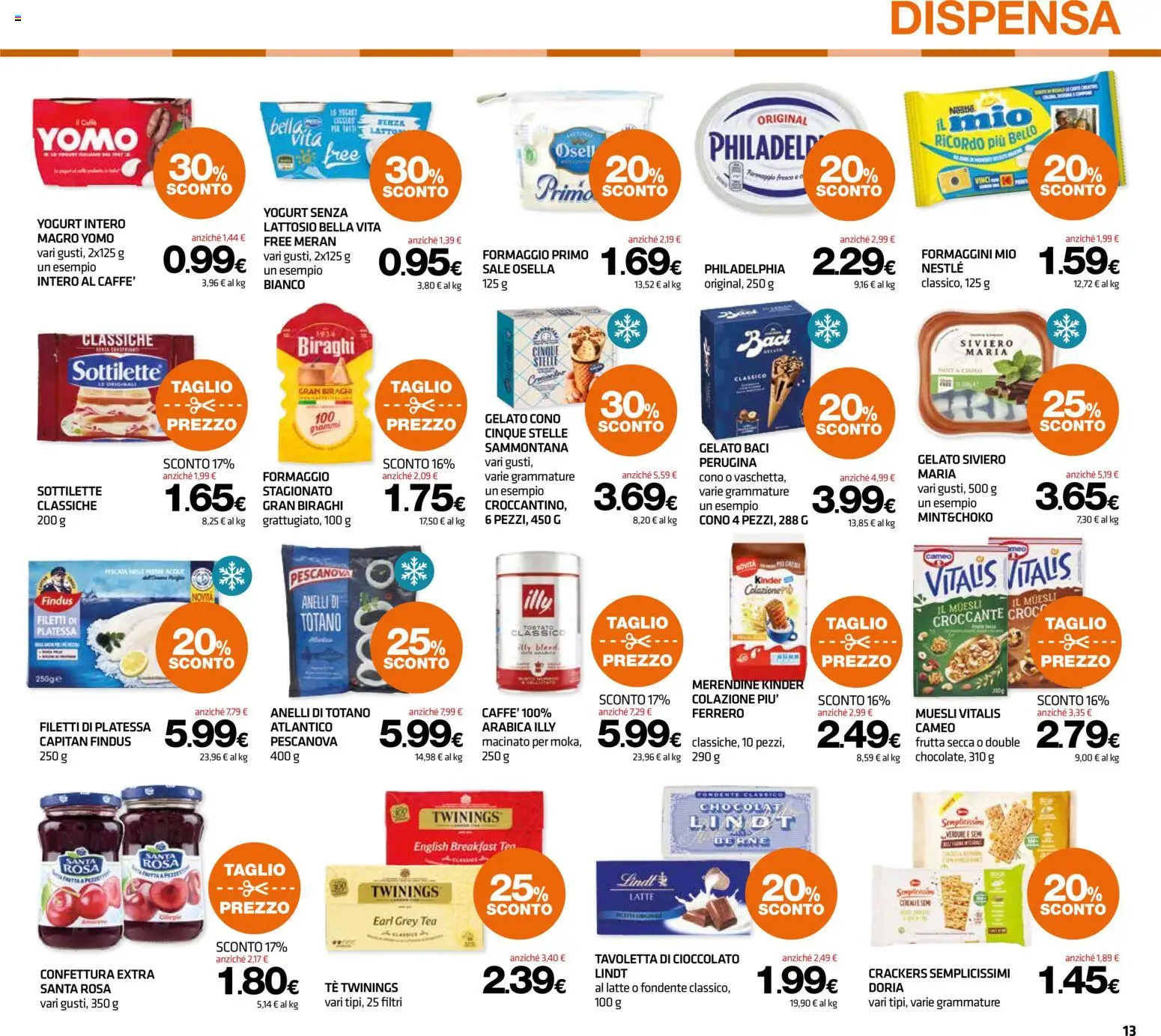 Volantino Superconti del 10/09/2026 | Pagina: 13 | Prodotti: Yogurt, Cioccolato, Taglio, Totano