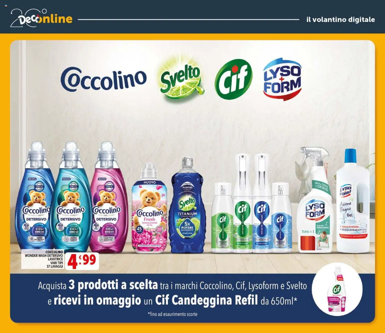 Volantino Decò del 20.05.2026 | Pagina: 37 | Prodotti: Candeggina, Anticalcare, Lime, Lavatrice