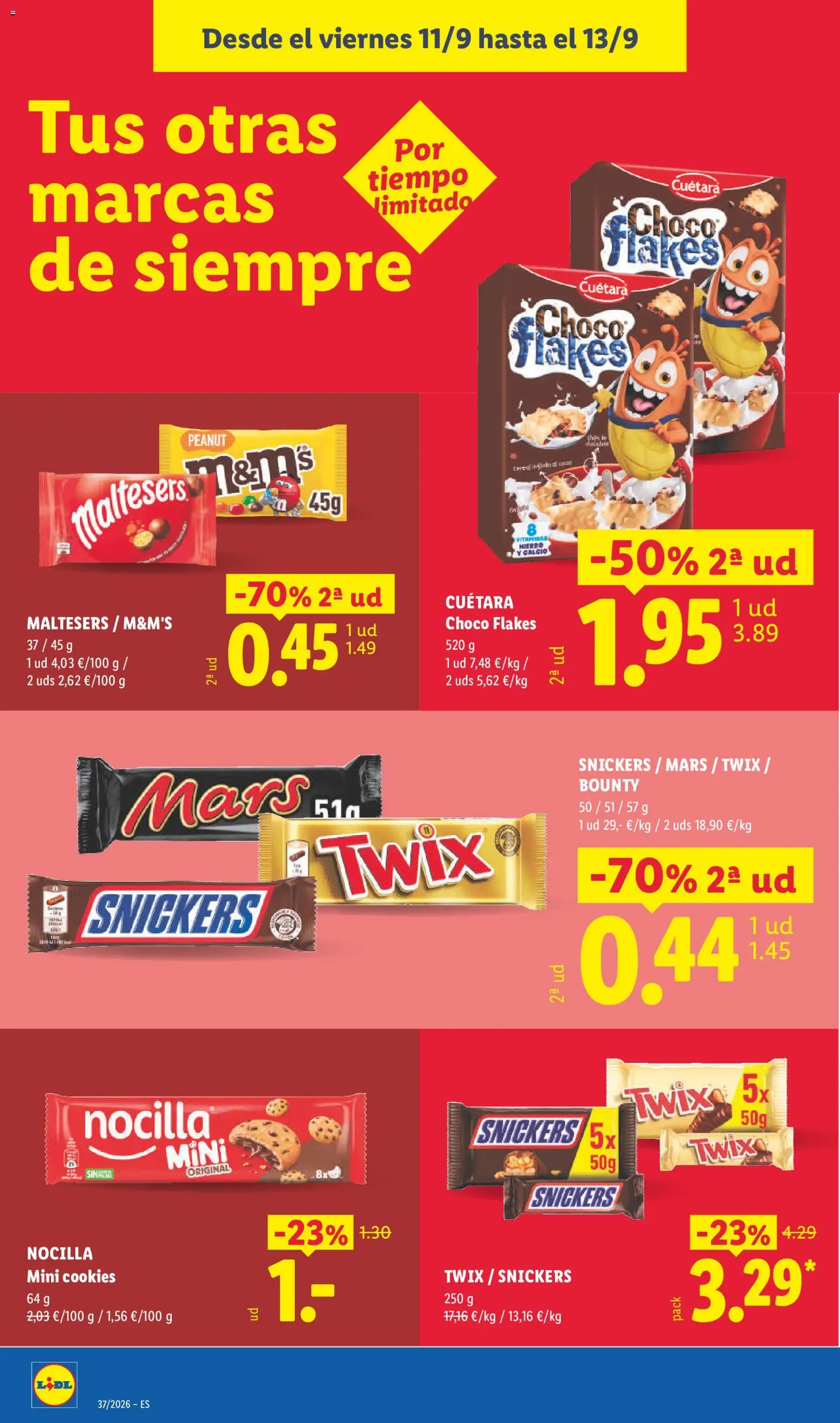 Lidl folleto │ válido desde el 07/09/2026 | Página: 46 | Productos: Snickers, Chocolate