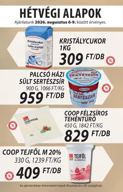 COOP Szolnok akciós újság - amely érvényes a következő dátumtól: 2026.08.06. | Oldal: 4